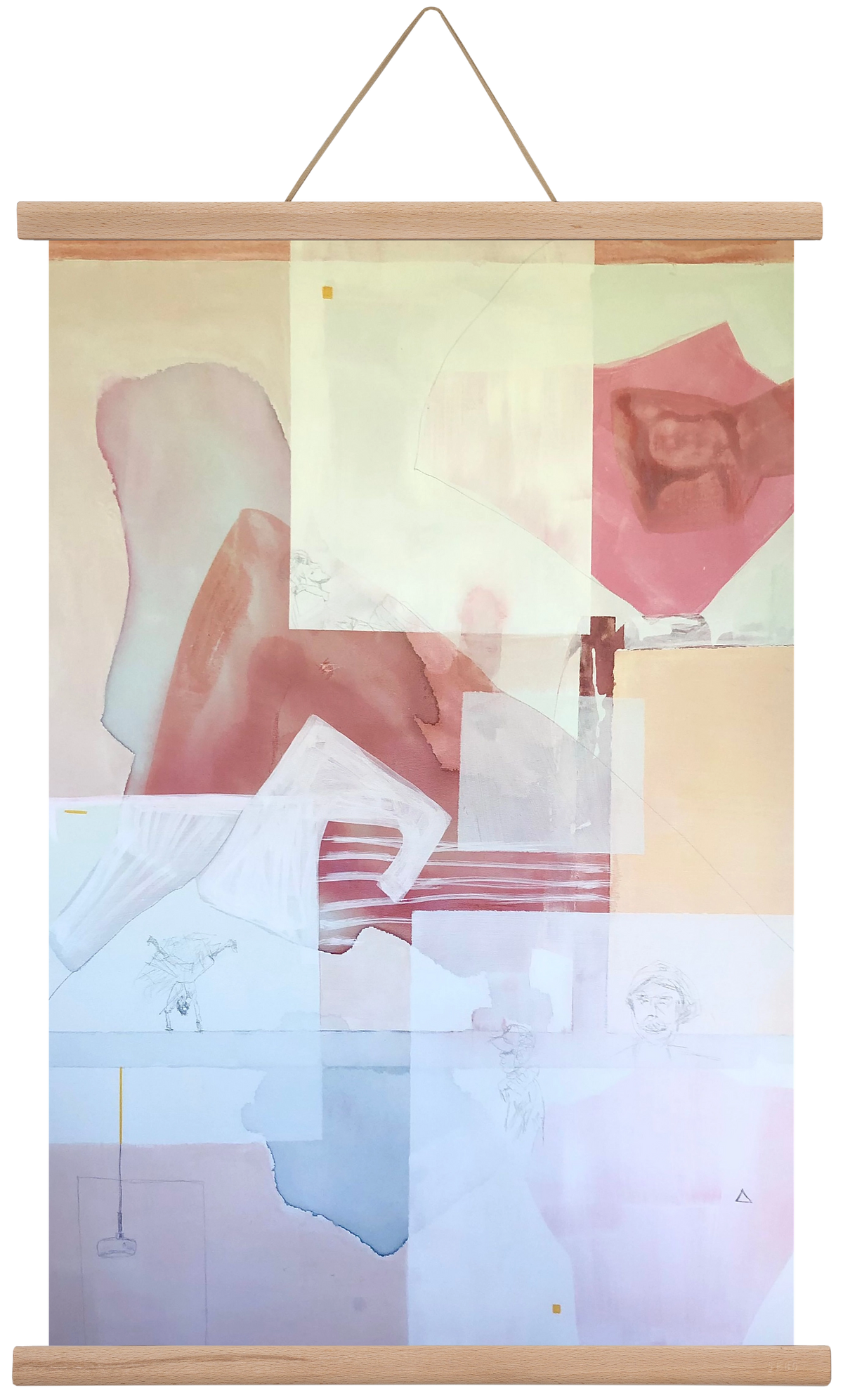 Patakokban folyunk, 40x60 cm (40x60 cm), Tölgy akasztó