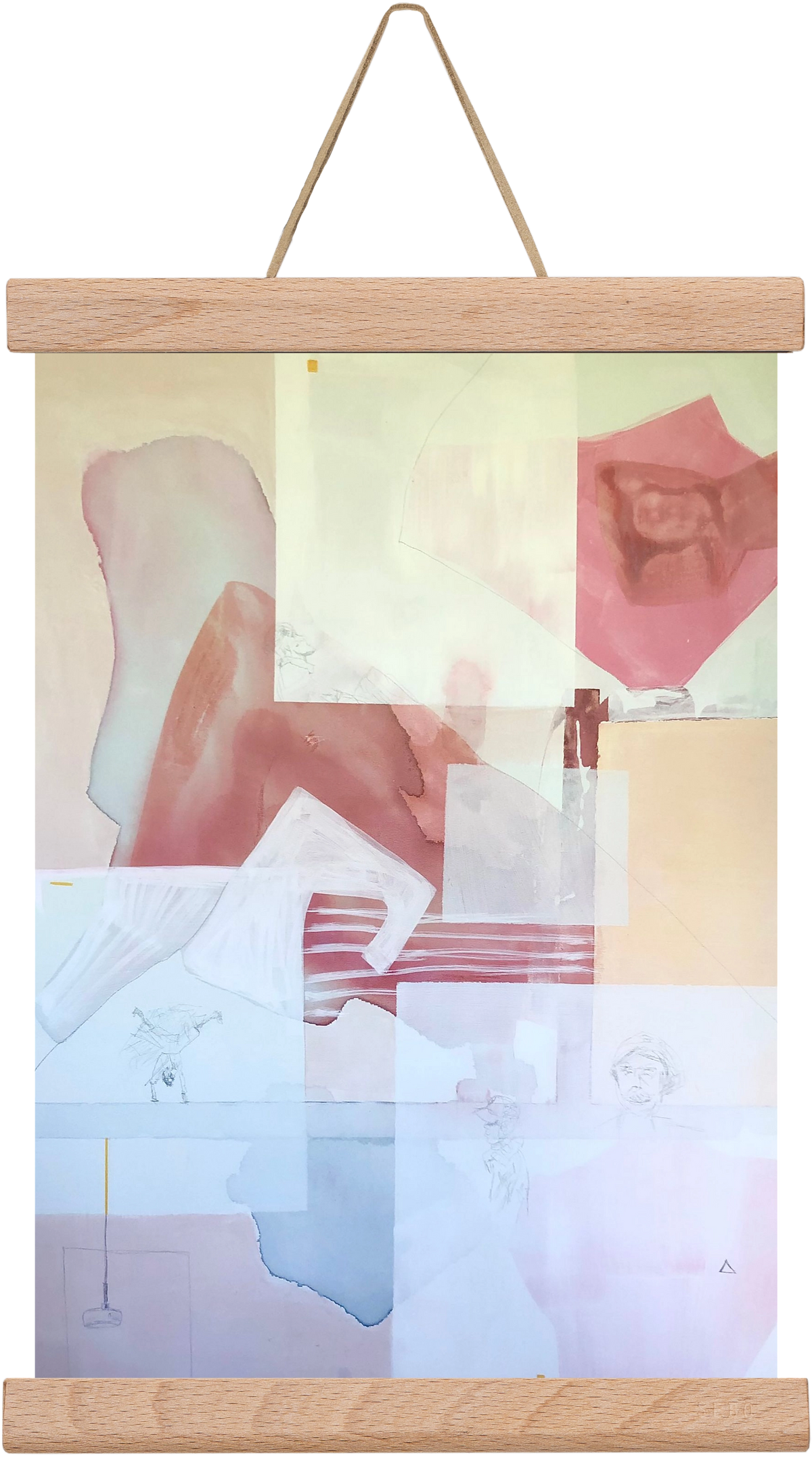 Patakokban folyunk, 20x30 cm (20x30 cm), Tölgy akasztó