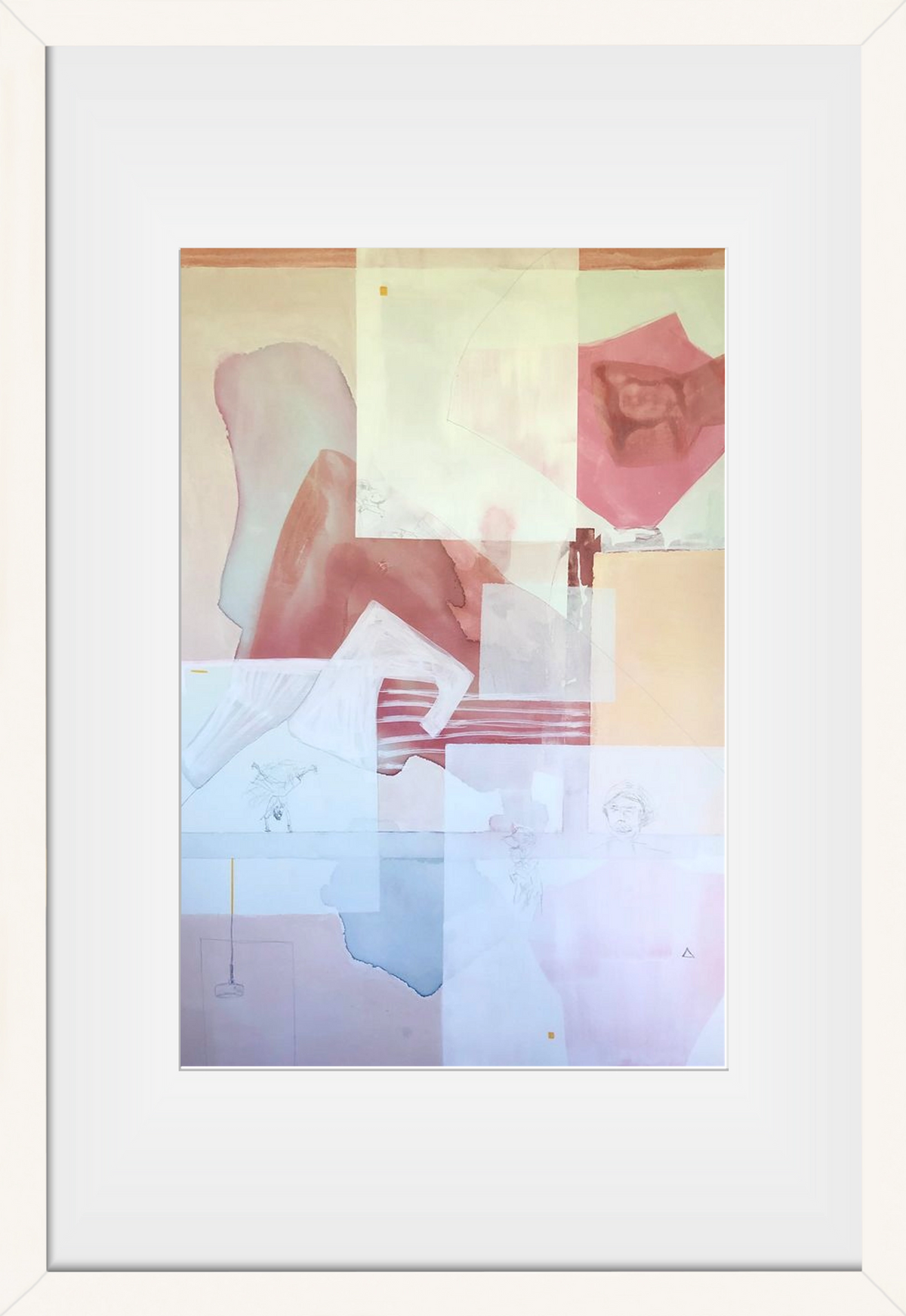 Patakokban folyunk, 30x45 cm (20x30 cm), Fehér keret, paszpartuval