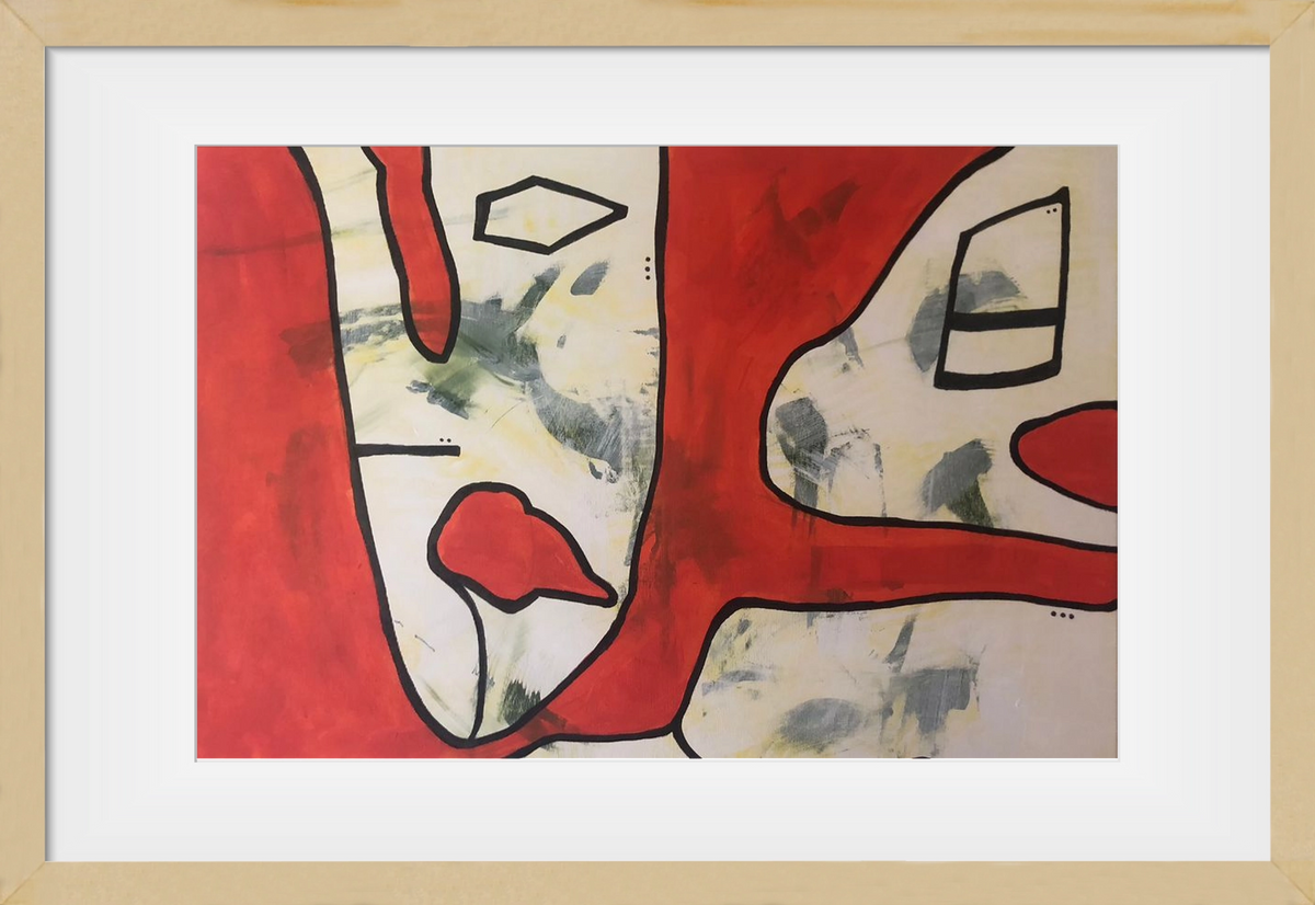 Subrosa, 60x40 cm (45x30 cm), Tölgy keret, paszpartuval