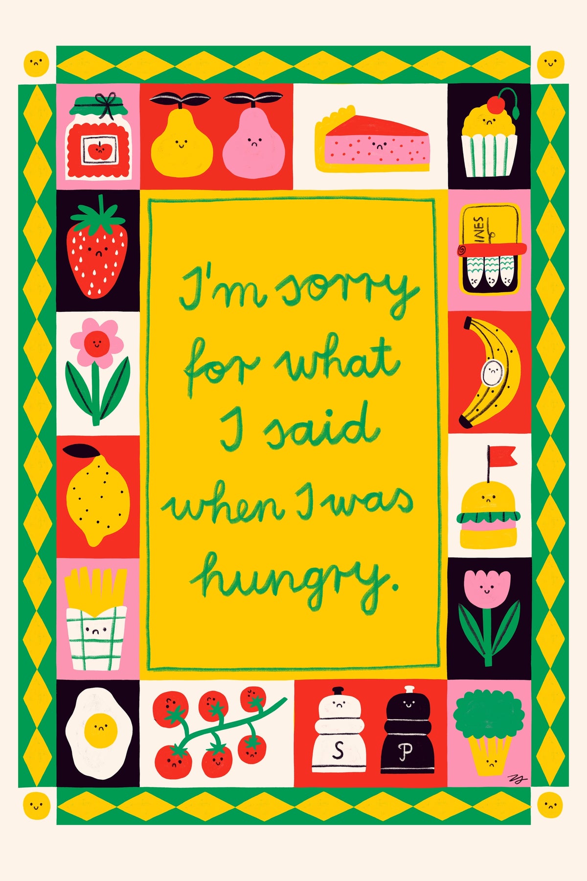 Sorry, 40x60 cm, Keret nélkül