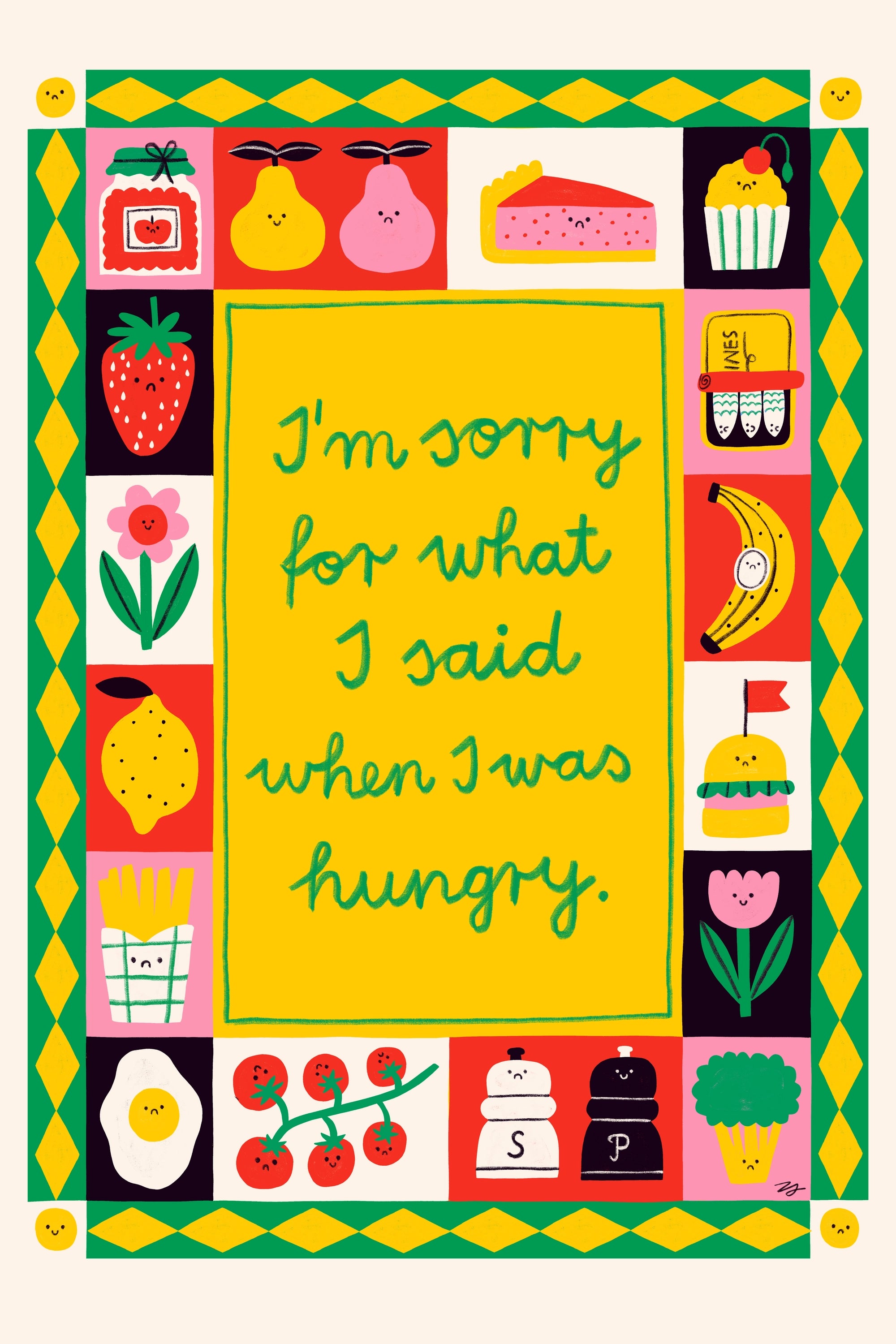 Sorry, 30x45 cm, Keret nélkül