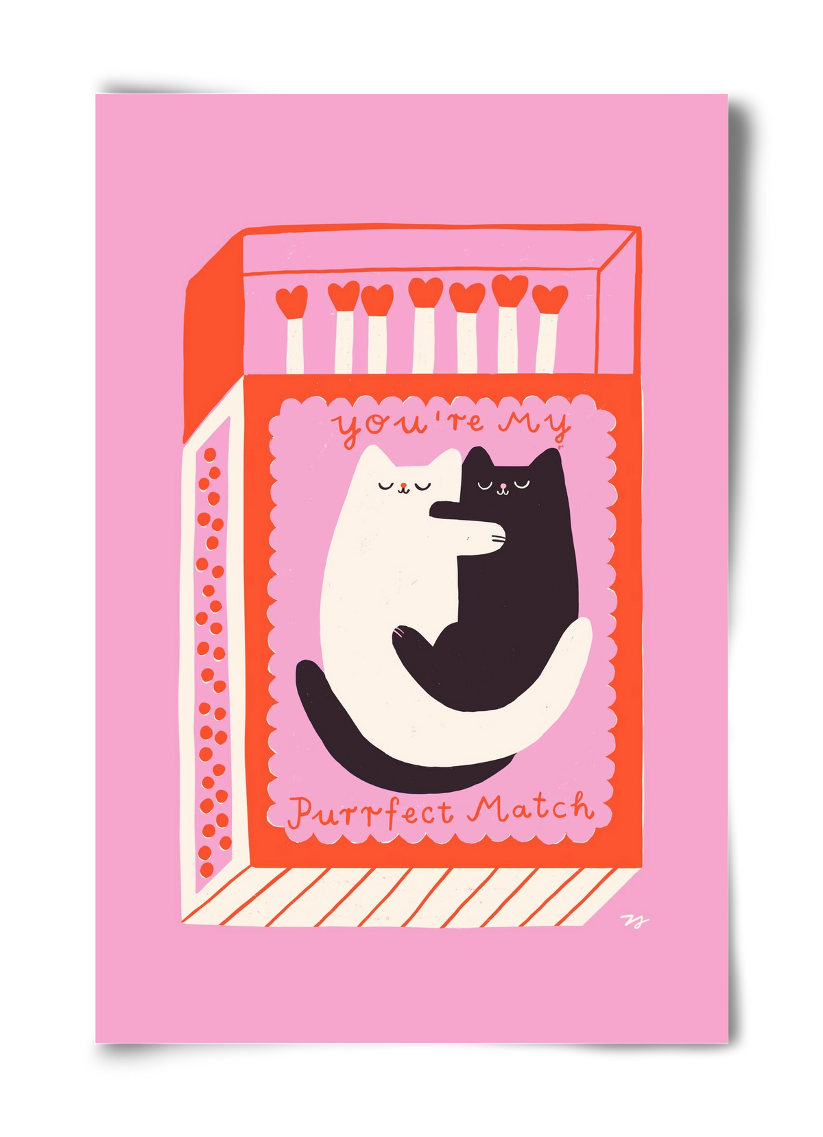 You are My Purrfect Match, 40x60 cm, Keret nélkül