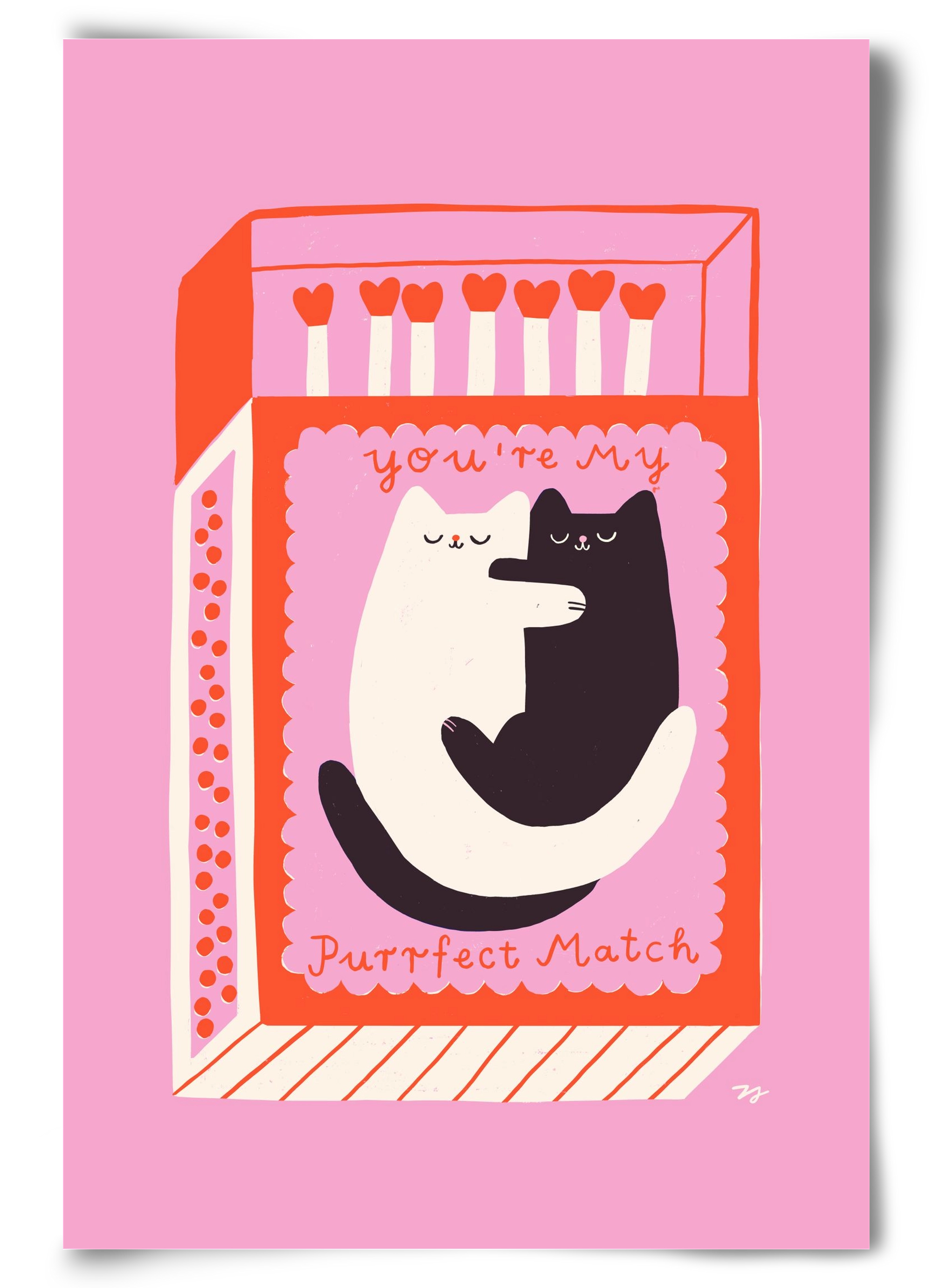 You are My Purrfect Match, 60x90 cm, Keret nélkül