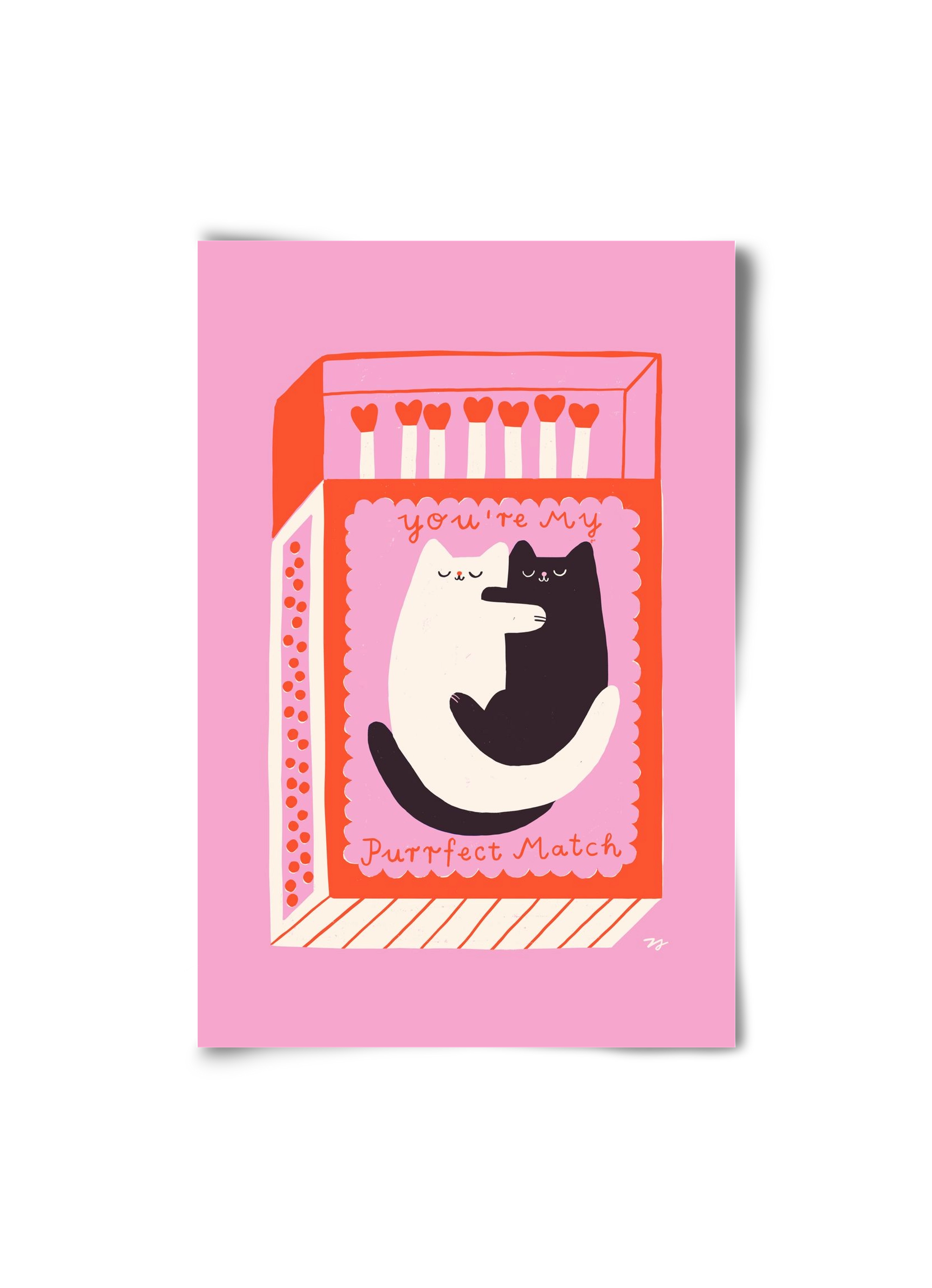 You are My Purrfect Match, 20x30 cm, Keret nélkül