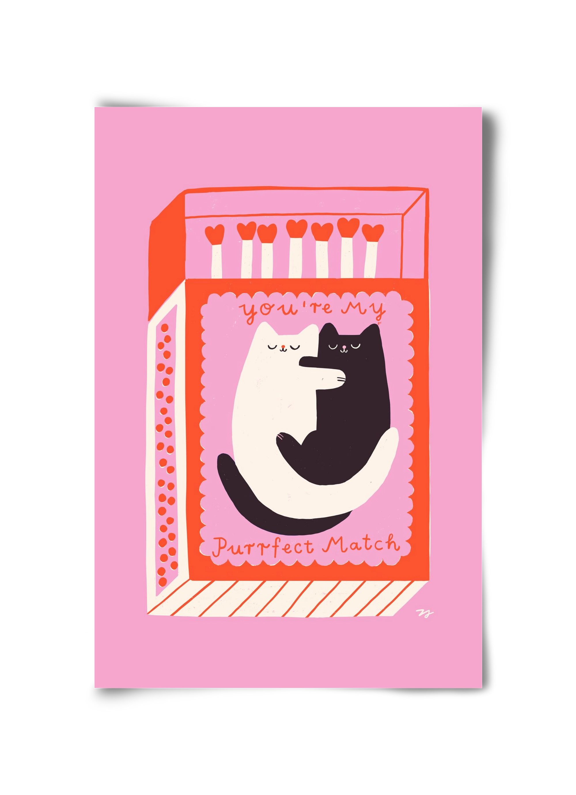 You are My Purrfect Match, 30x45 cm, Keret nélkül