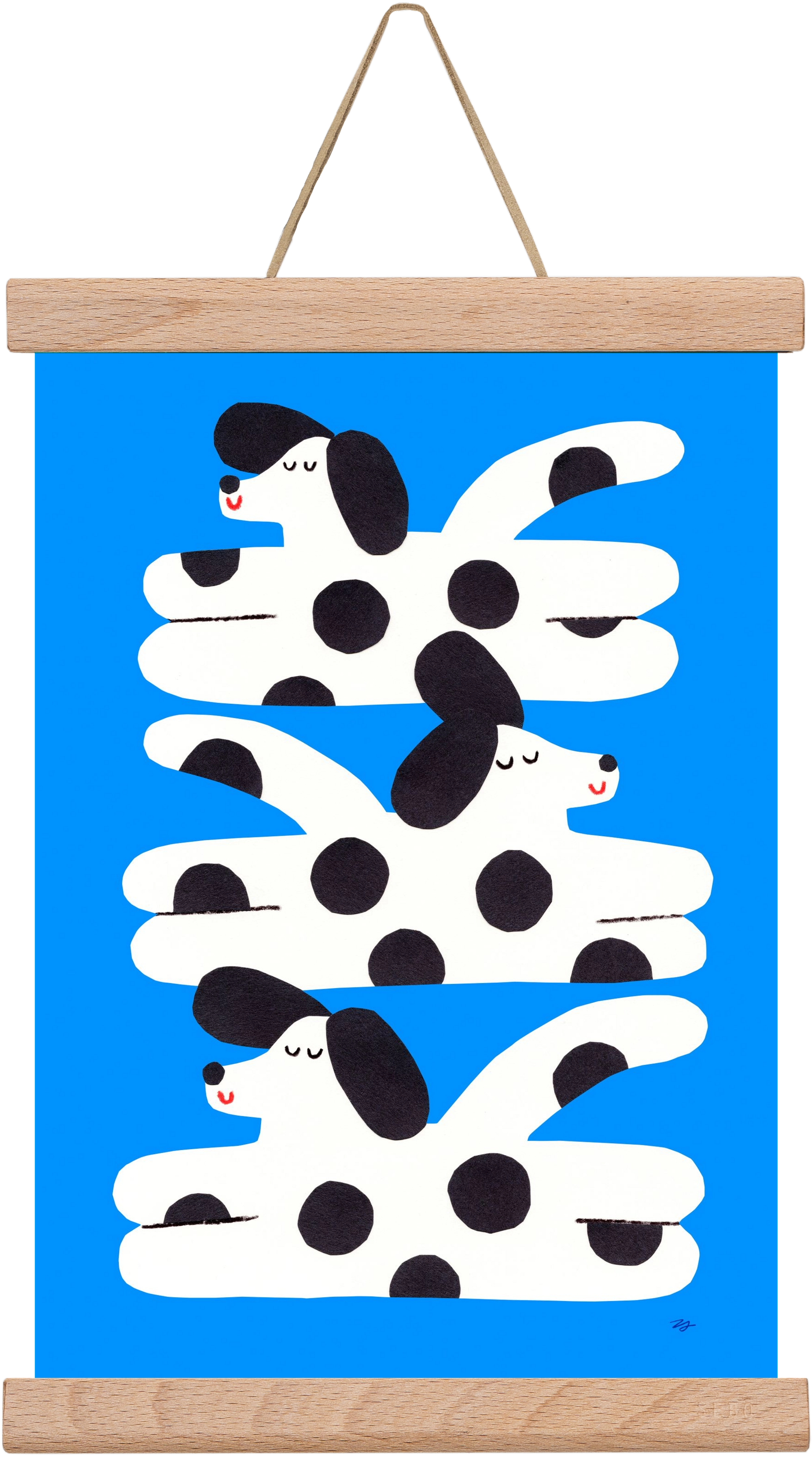 Spotted Dog, 20x30 cm (20x30 cm), Tölgy akasztó