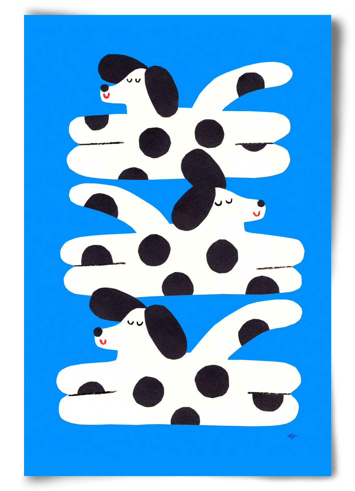Spotted Dog, 60x90 cm, Keret nélkül