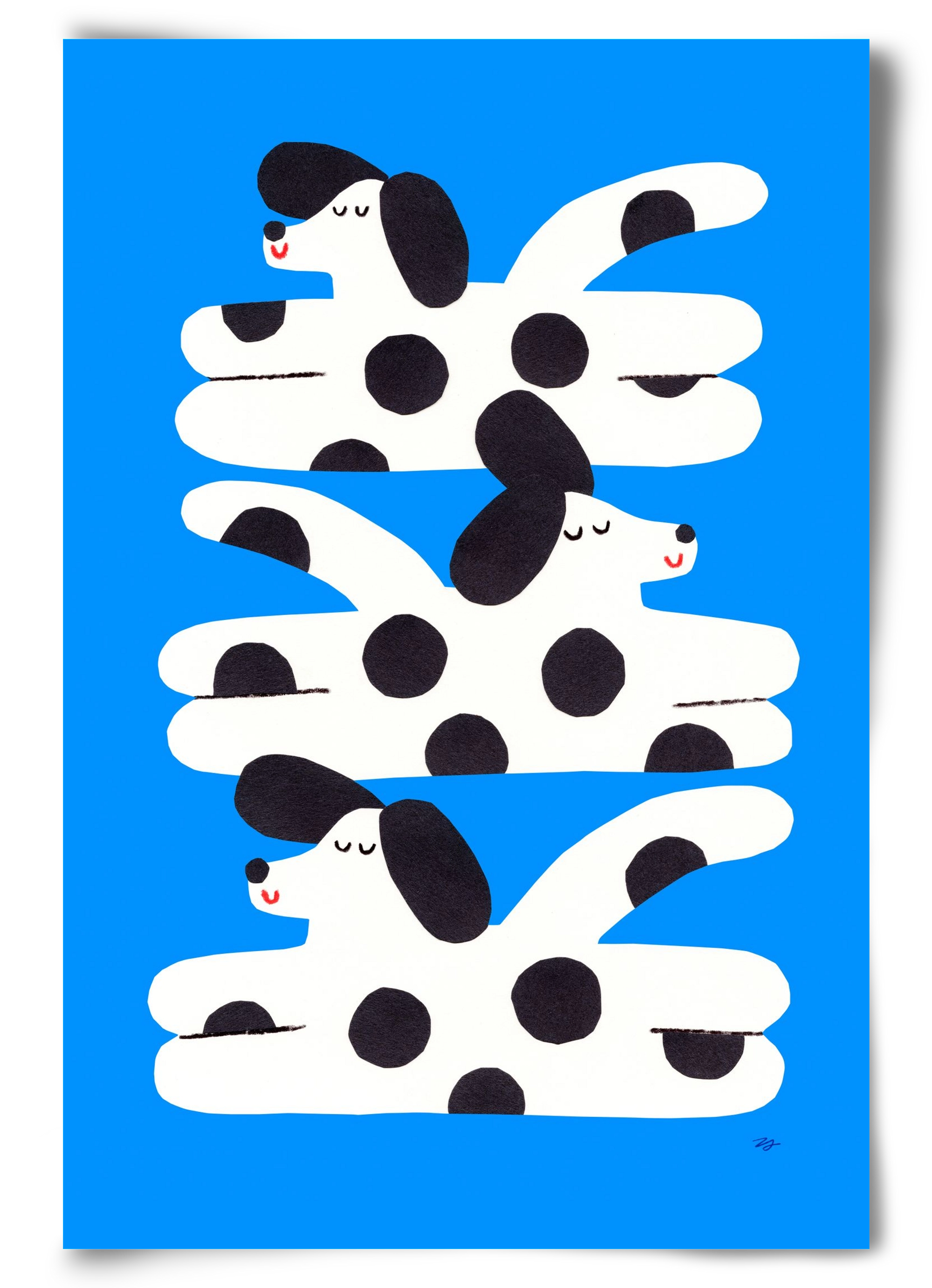 Spotted Dog, 60x90 cm, Keret nélkül