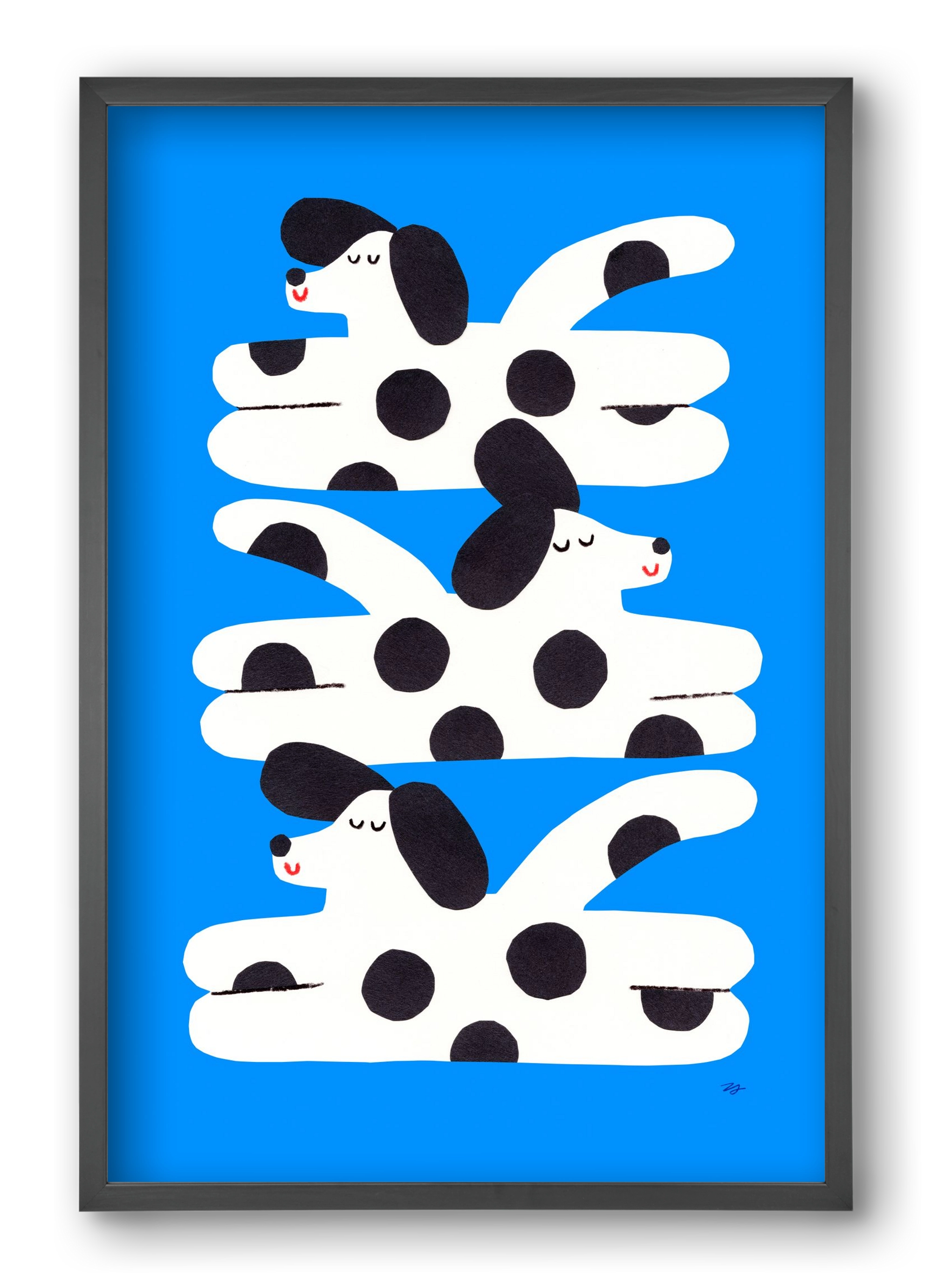 Spotted Dog, 40x60 cm (40x60 cm), Fekete keret