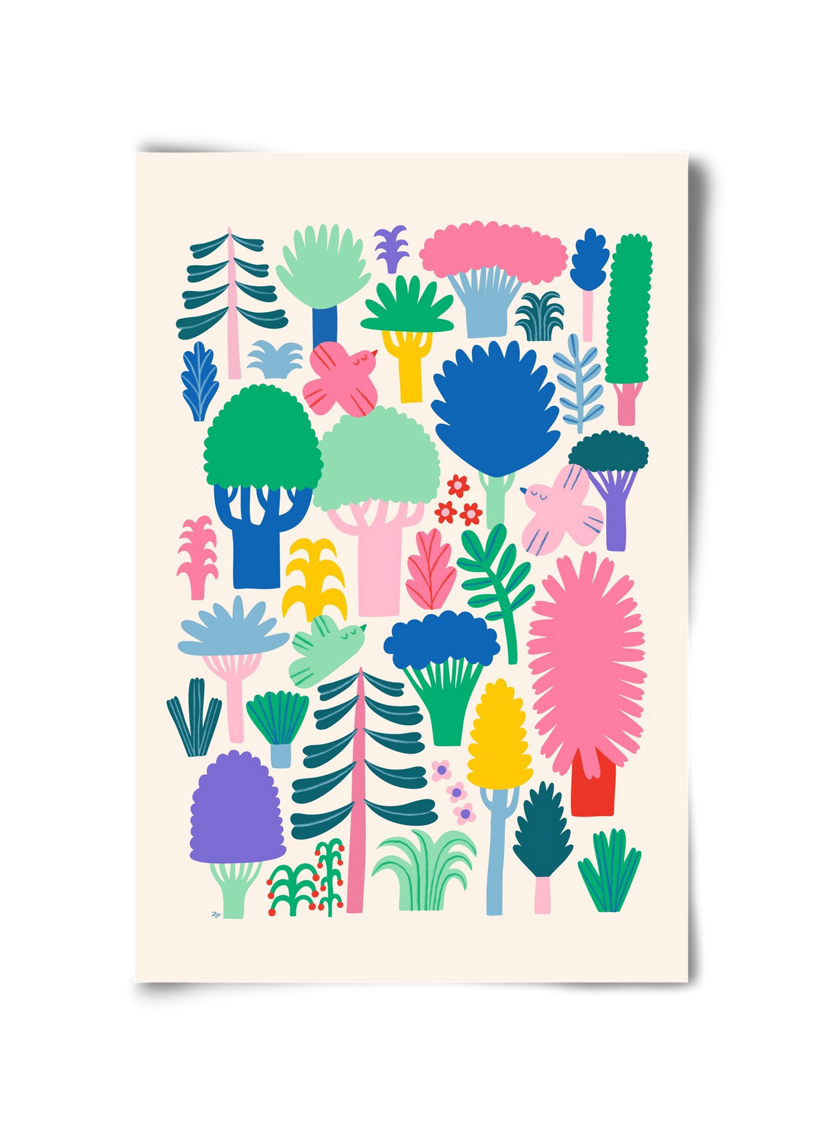 Colorful Forest, 30x45 cm, Keret nélkül