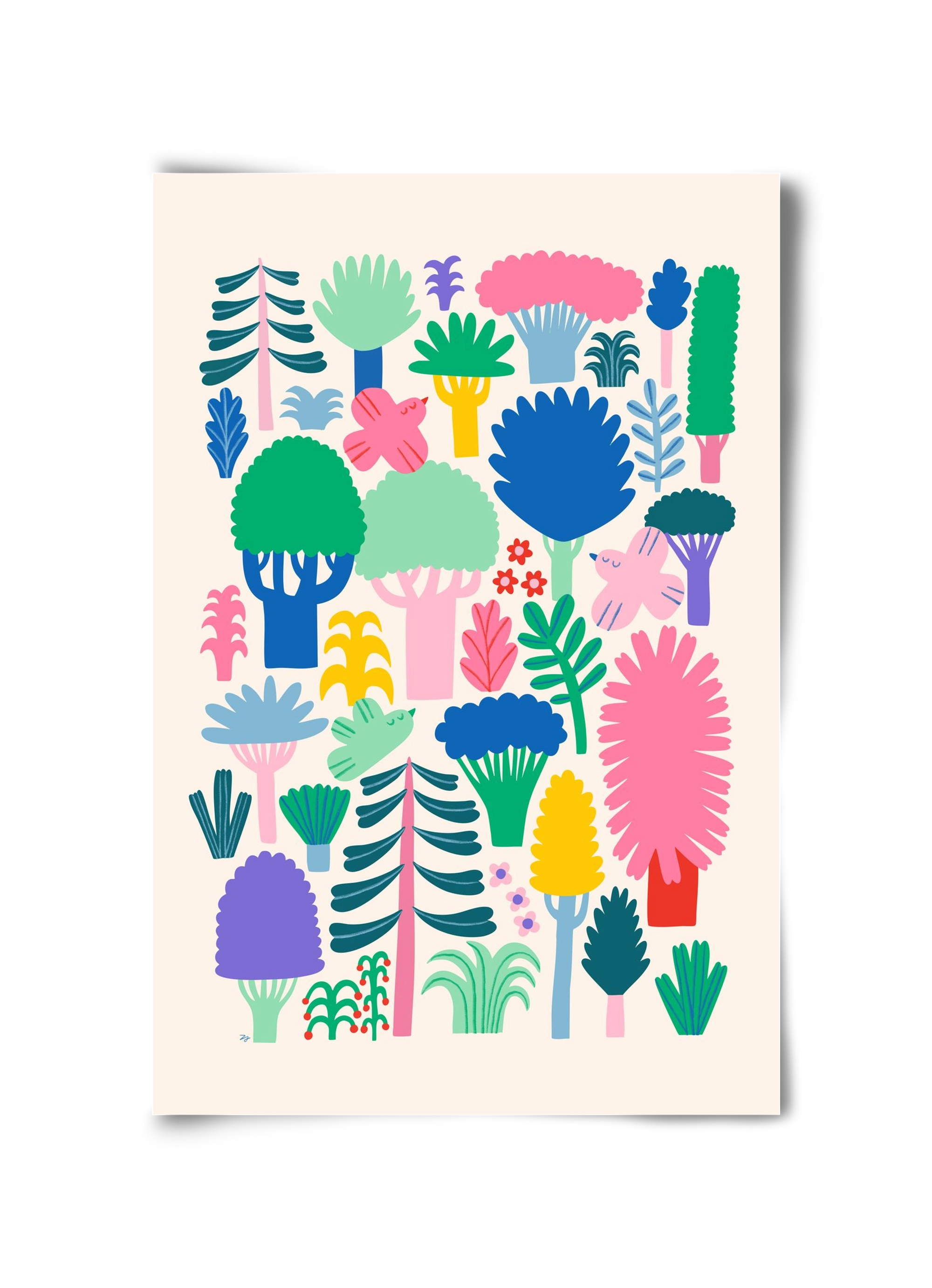 Colorful Forest, 30x45 cm, Keret nélkül