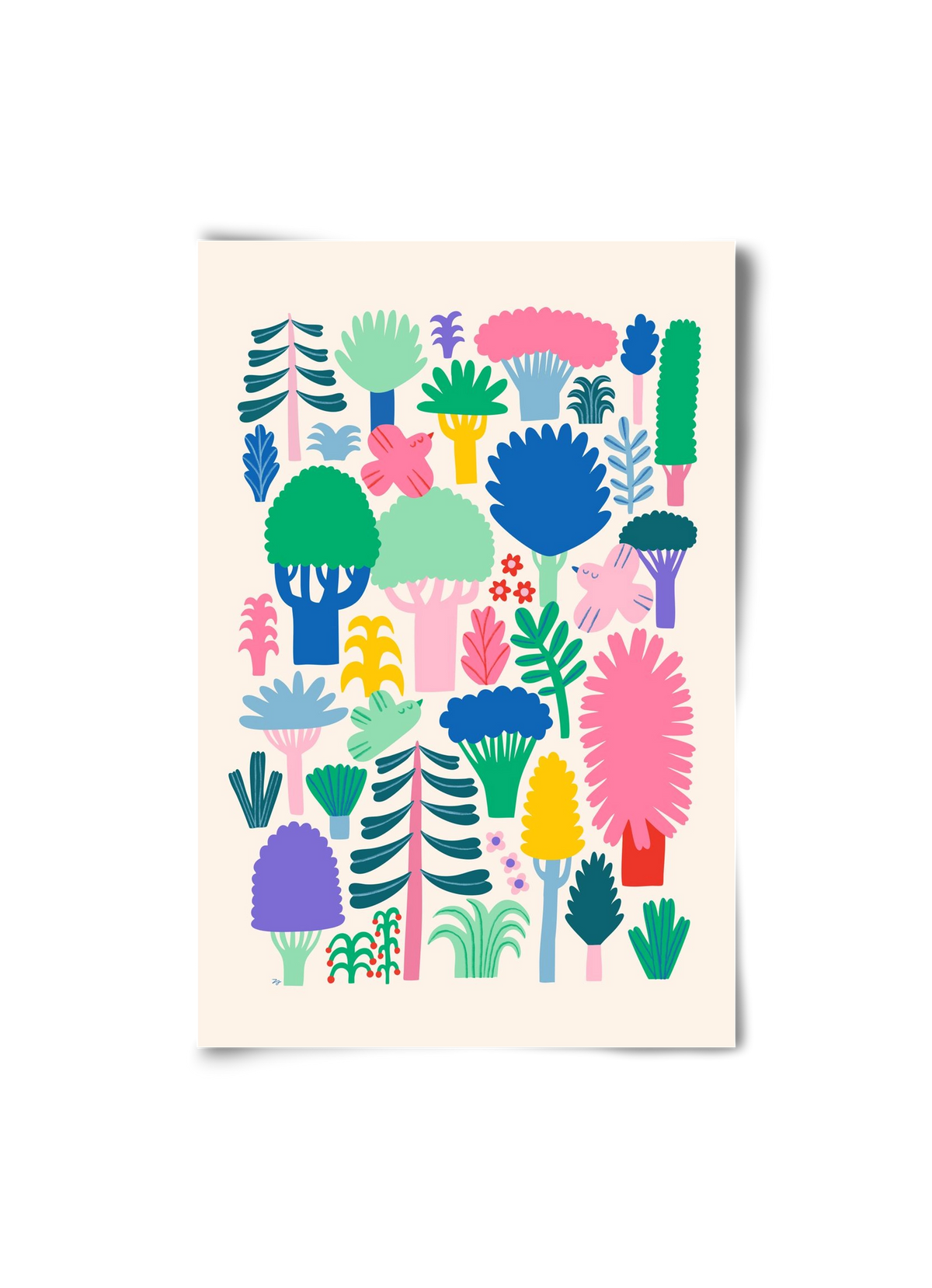 Colorful Forest, 20x30 cm, Keret nélkül