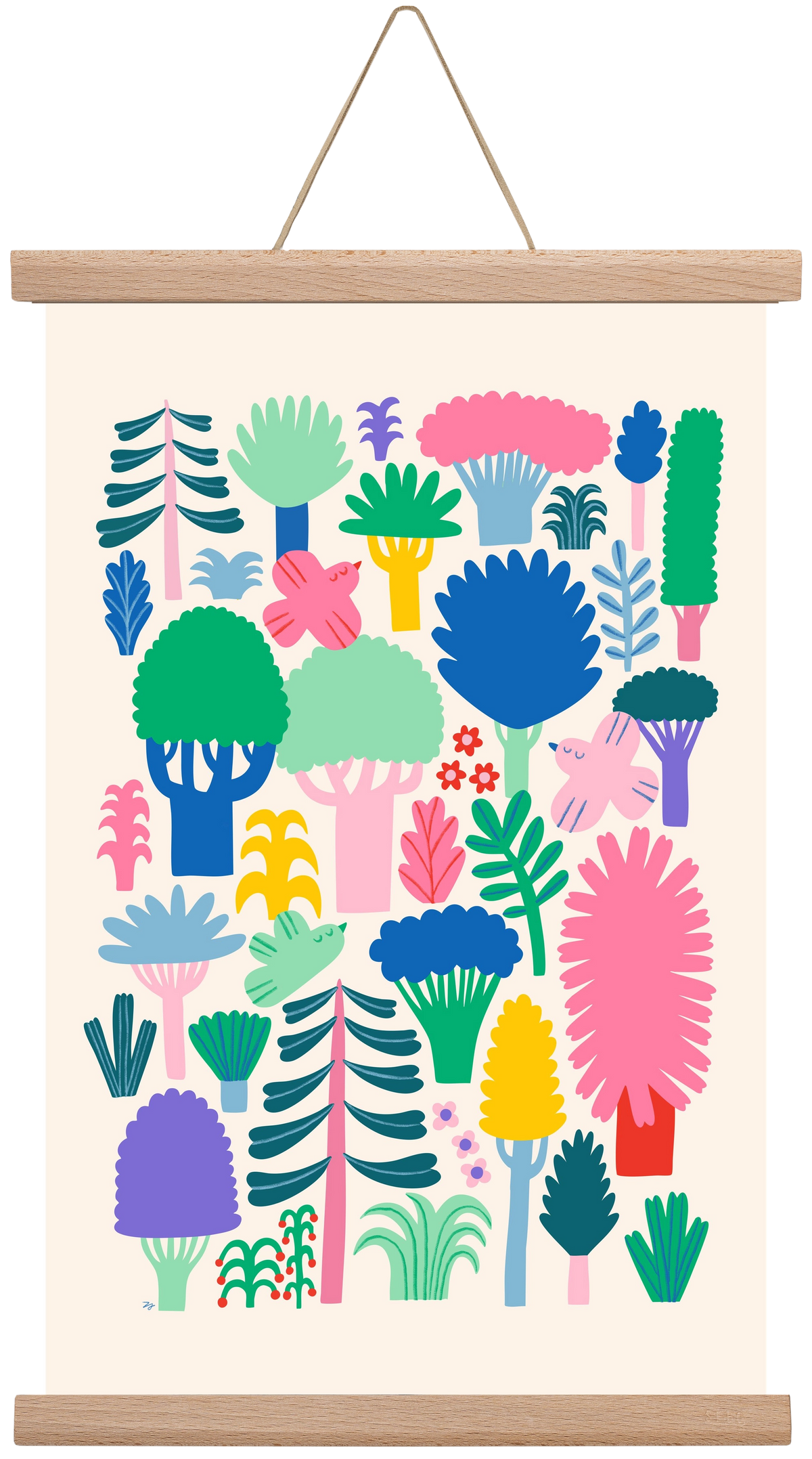 Colorful Forest, 30x45 cm (30x45 cm), Tölgy akasztó