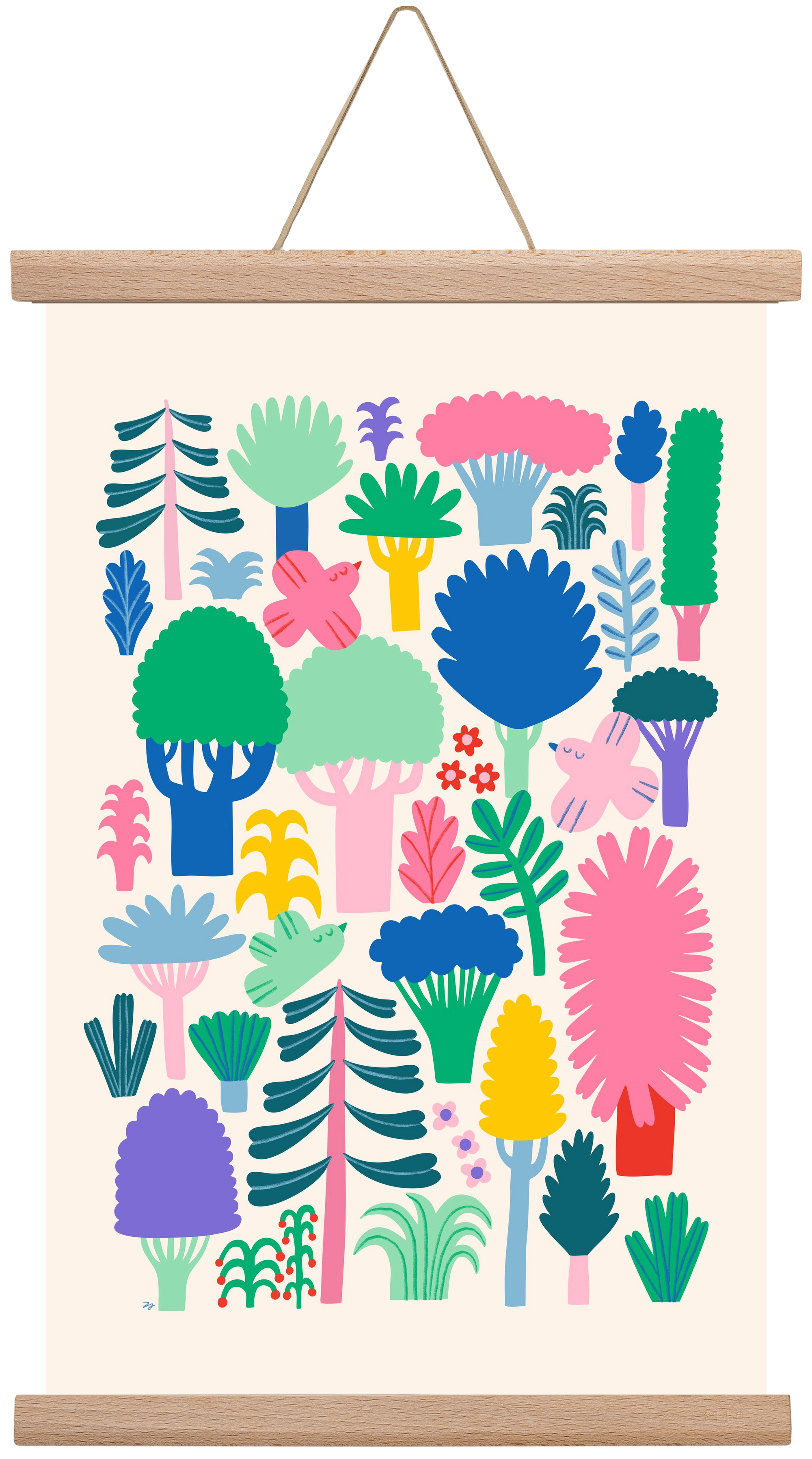 Colorful Forest, 30x45 cm (30x45 cm), Tölgy akasztó