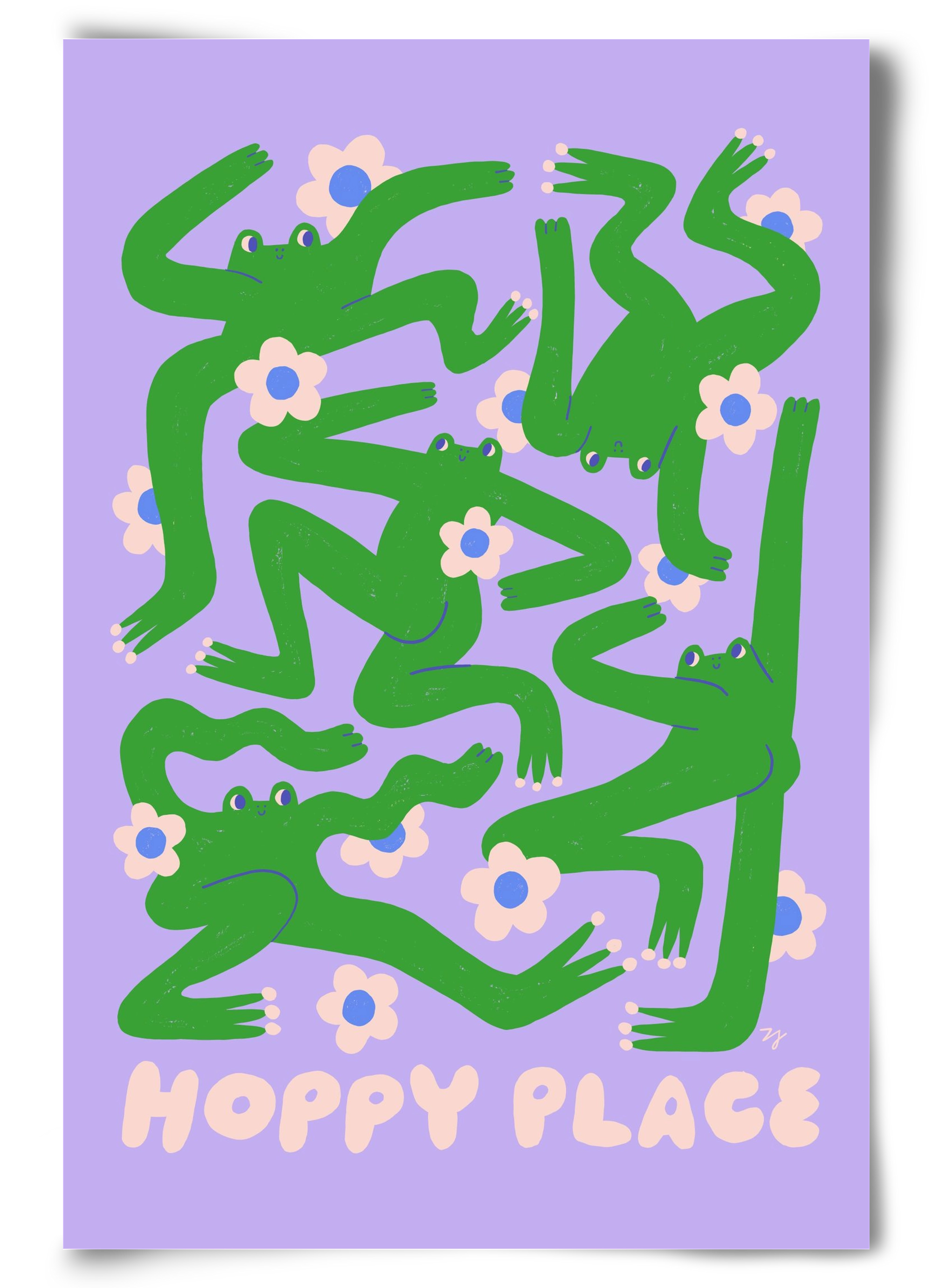 Hoppy Place, 60x90 cm, Keret nélkül