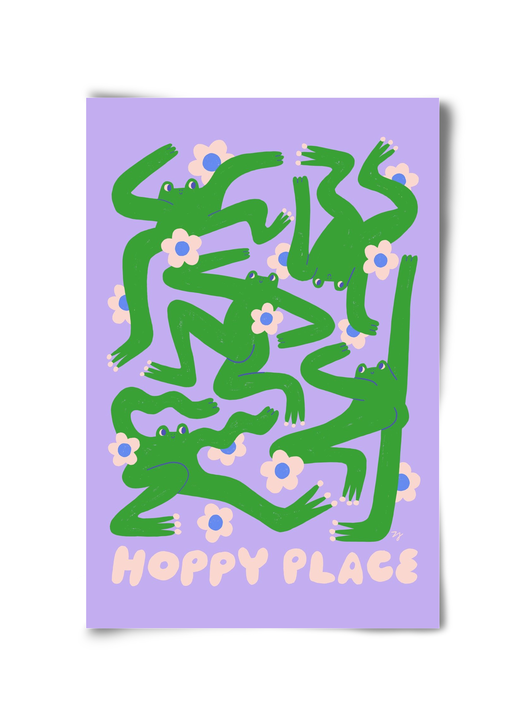 Hoppy Place, 30x45 cm, Keret nélkül