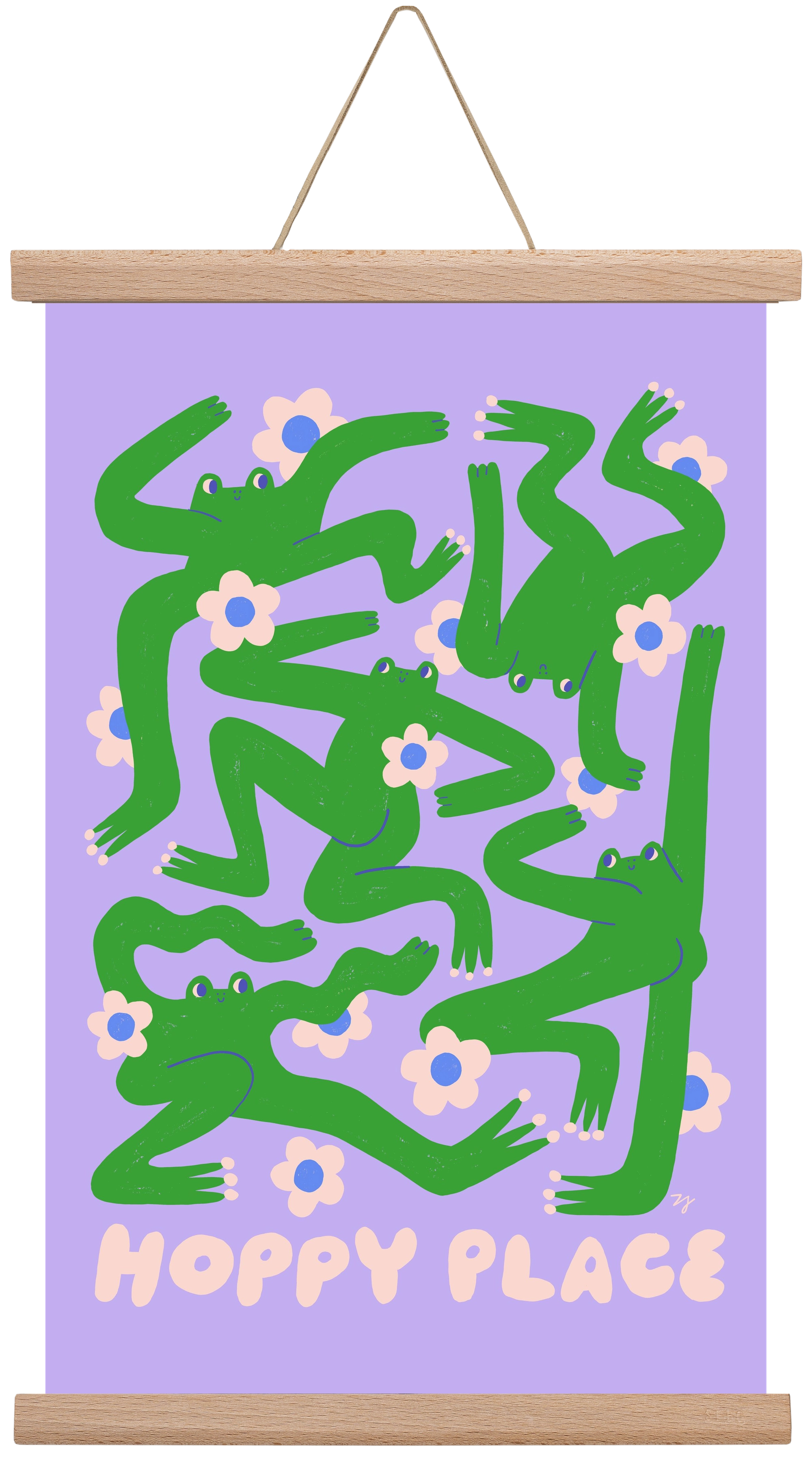 Hoppy Place, 30x45 cm (30x45 cm), Tölgy akasztó