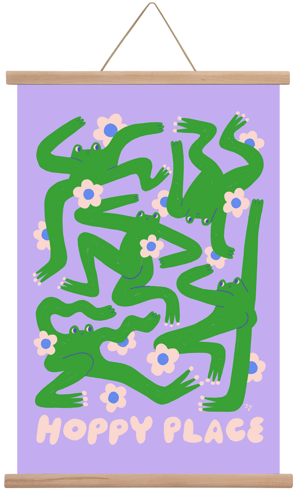 Hoppy Place, 40x60 cm (40x60 cm), Tölgy akasztó