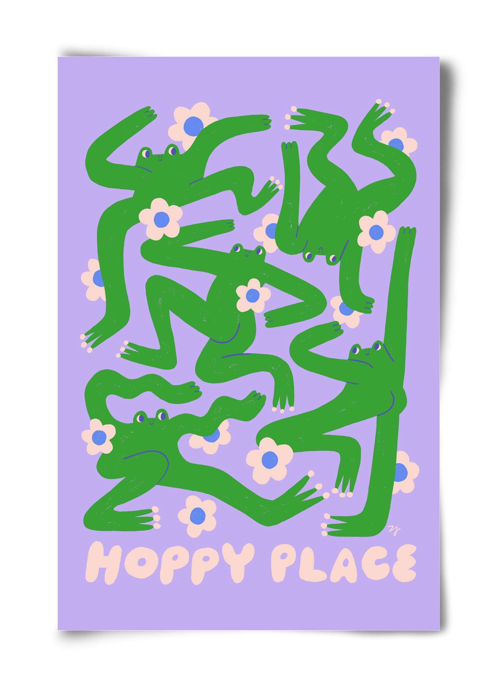 Hoppy Place, 40x60 cm, Keret nélkül