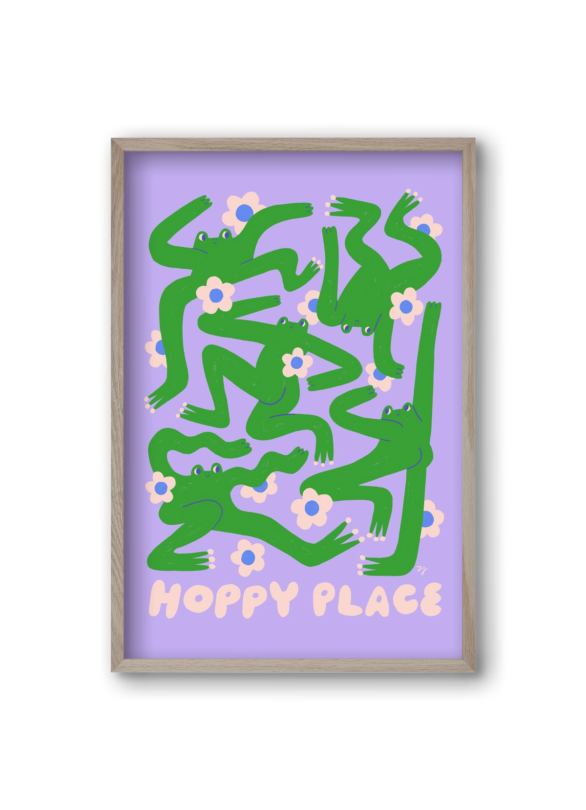 Hoppy Place, 20x30 cm (20x30 cm), Tölgy keret