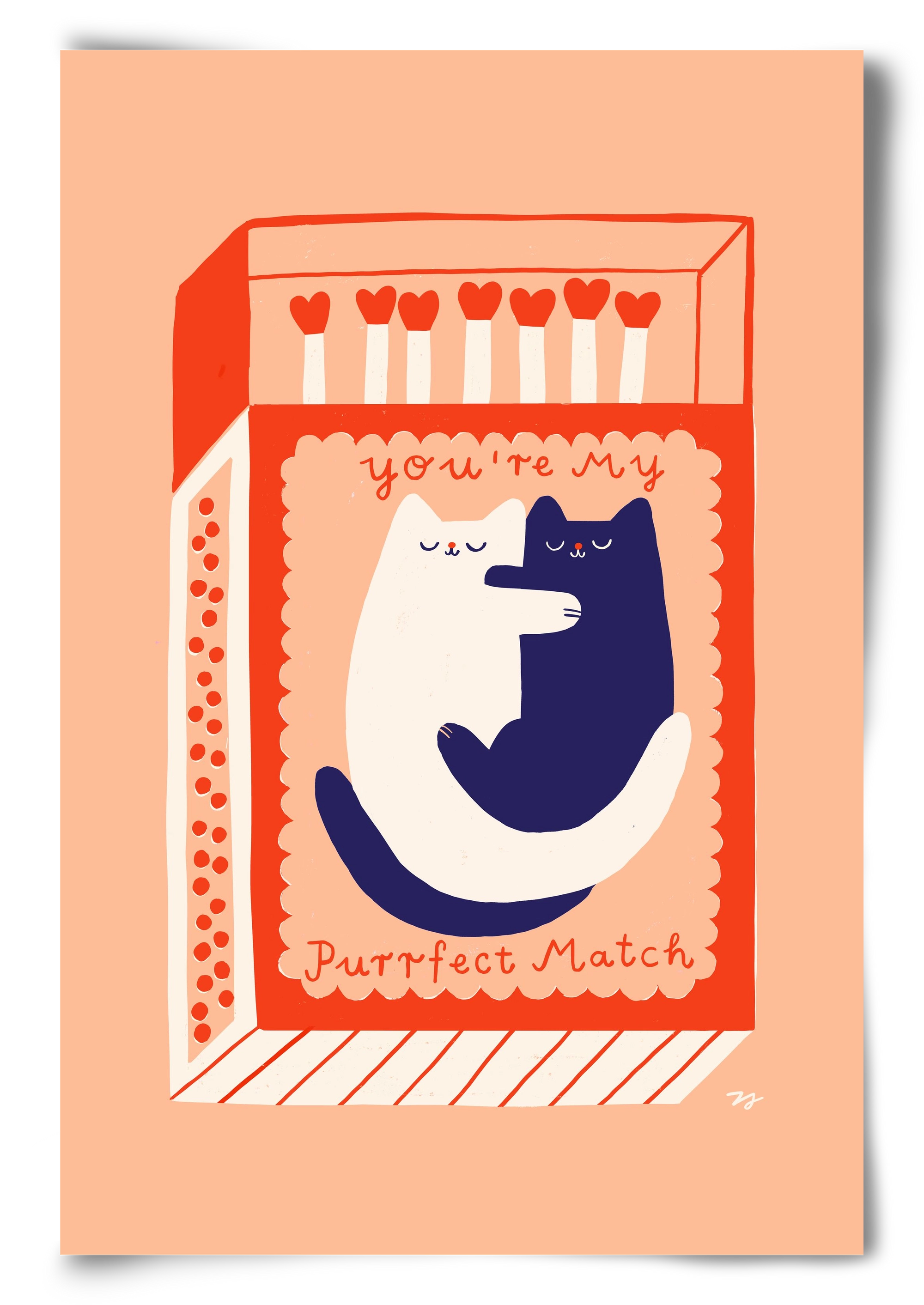 You are My Purrfect Match, 40x60 cm, Keret nélkül