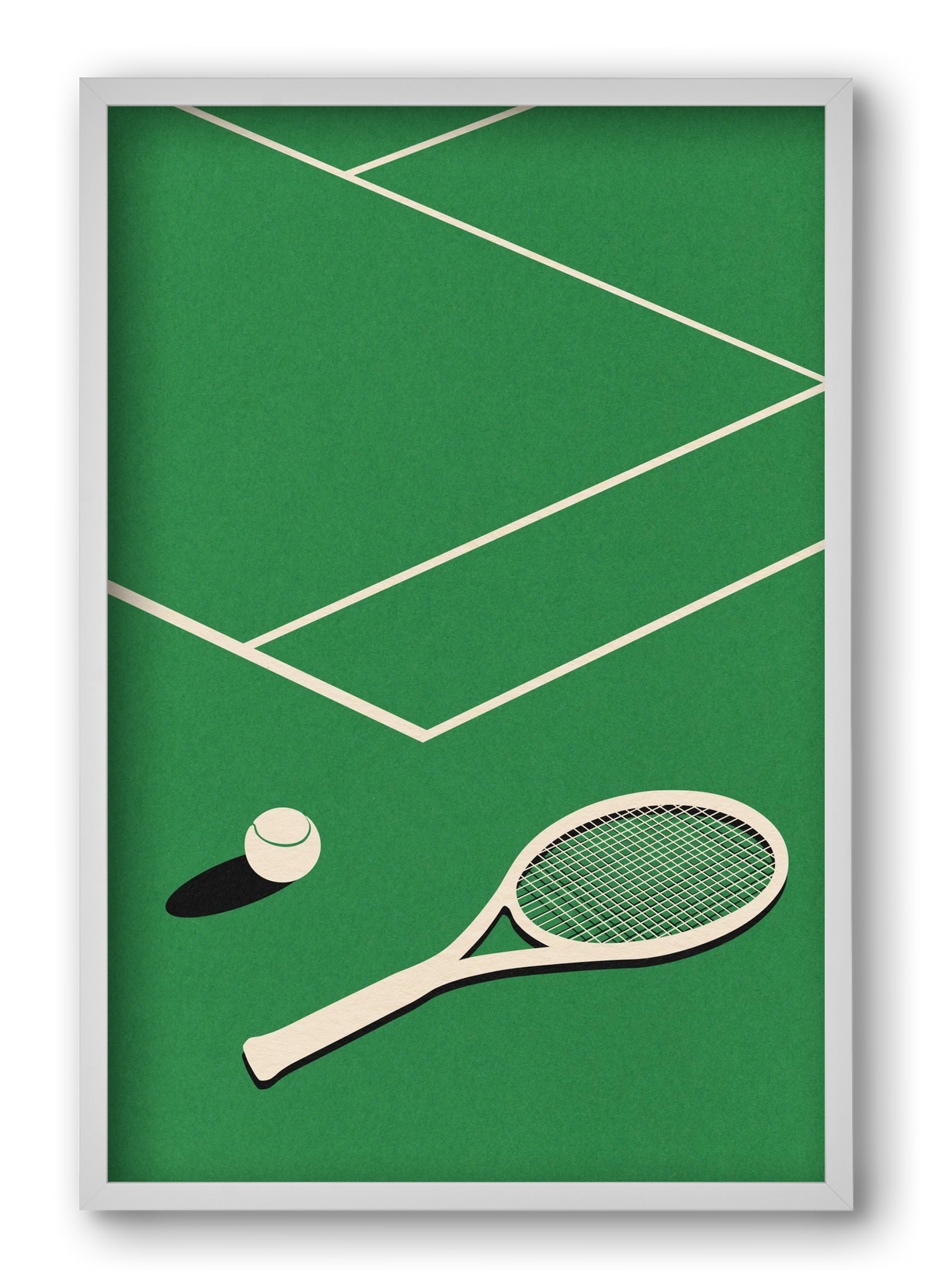 Rosi Feist Lawn Tennis Club, 40x60 cm (40x60 cm), Fehér keret