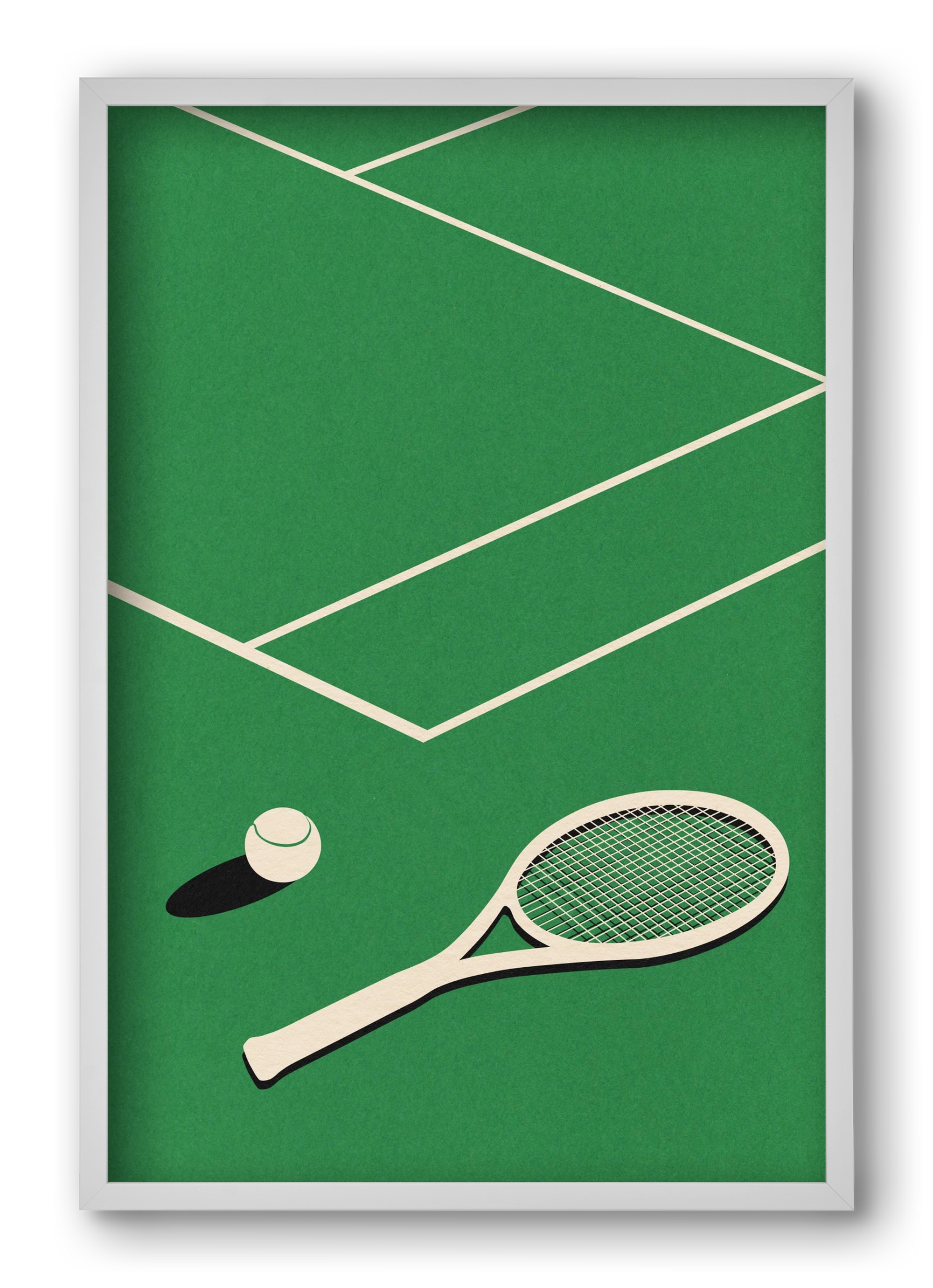  Rosi Feist Lawn Tennis Club, 40x60 cm (40x60 cm), Fehér keret