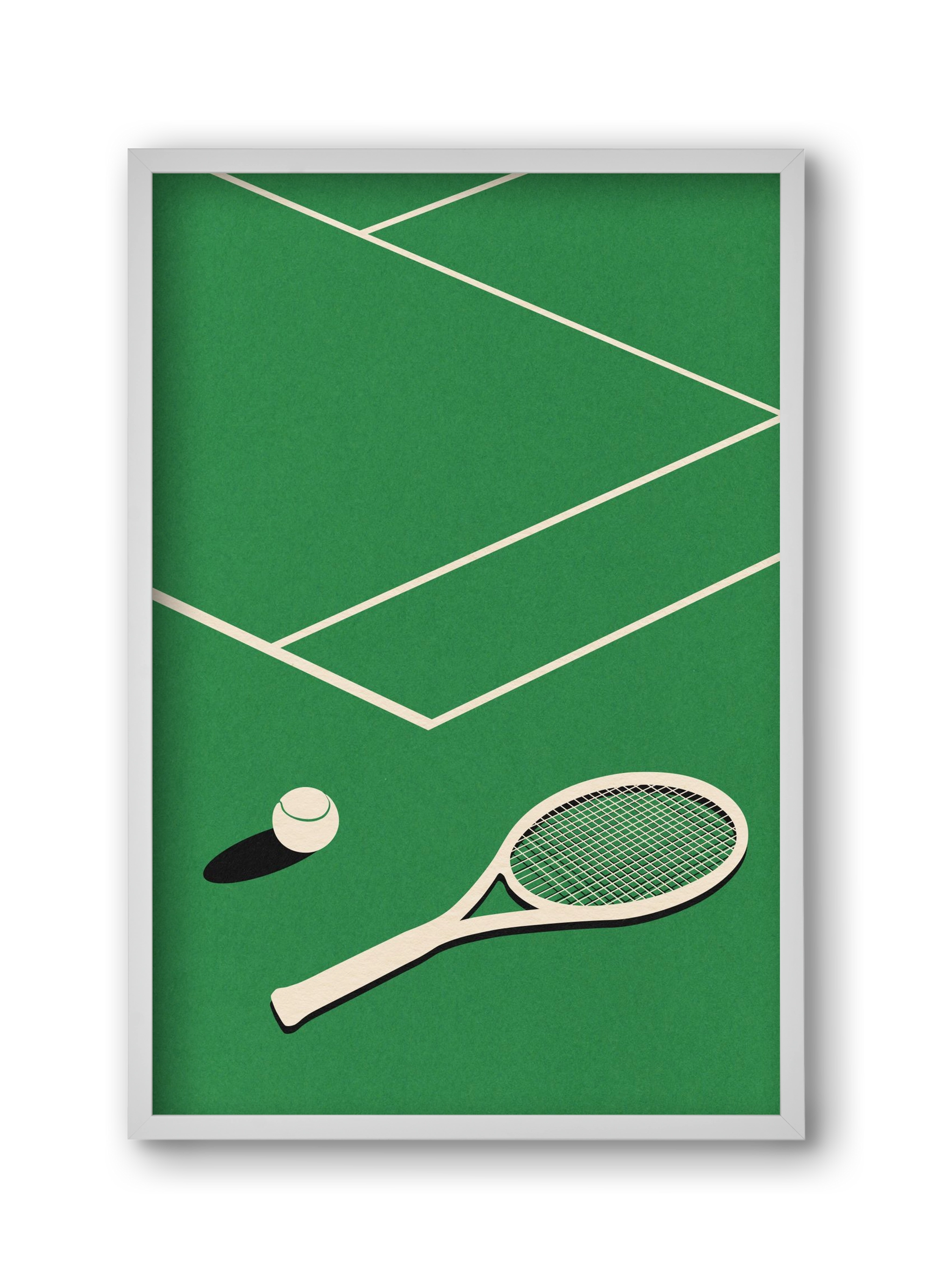  Rosi Feist Lawn Tennis Club, 30x45 cm (30x45 cm), Fehér keret