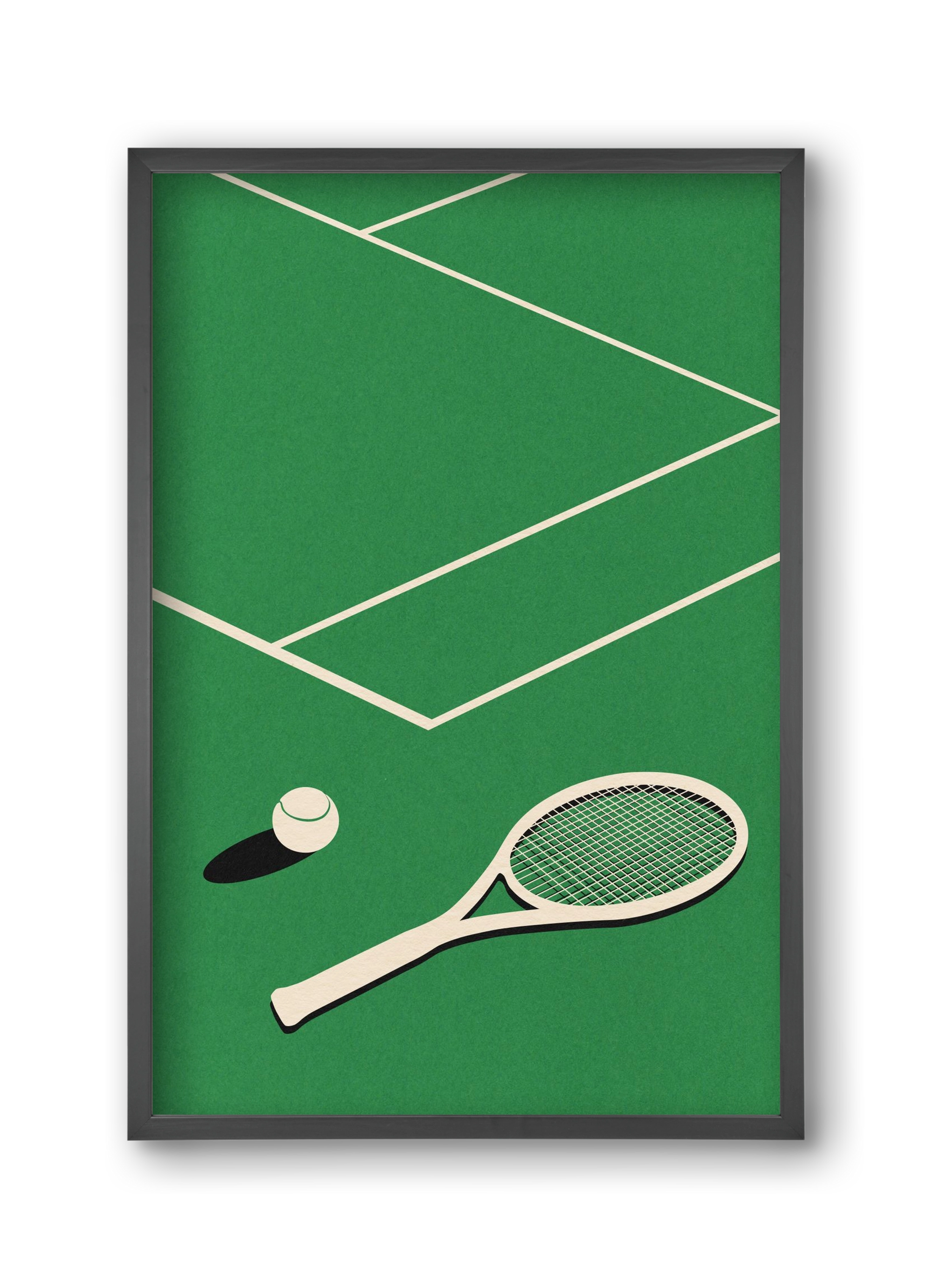  Rosi Feist Lawn Tennis Club, 30x45 cm (30x45 cm), Fekete keret