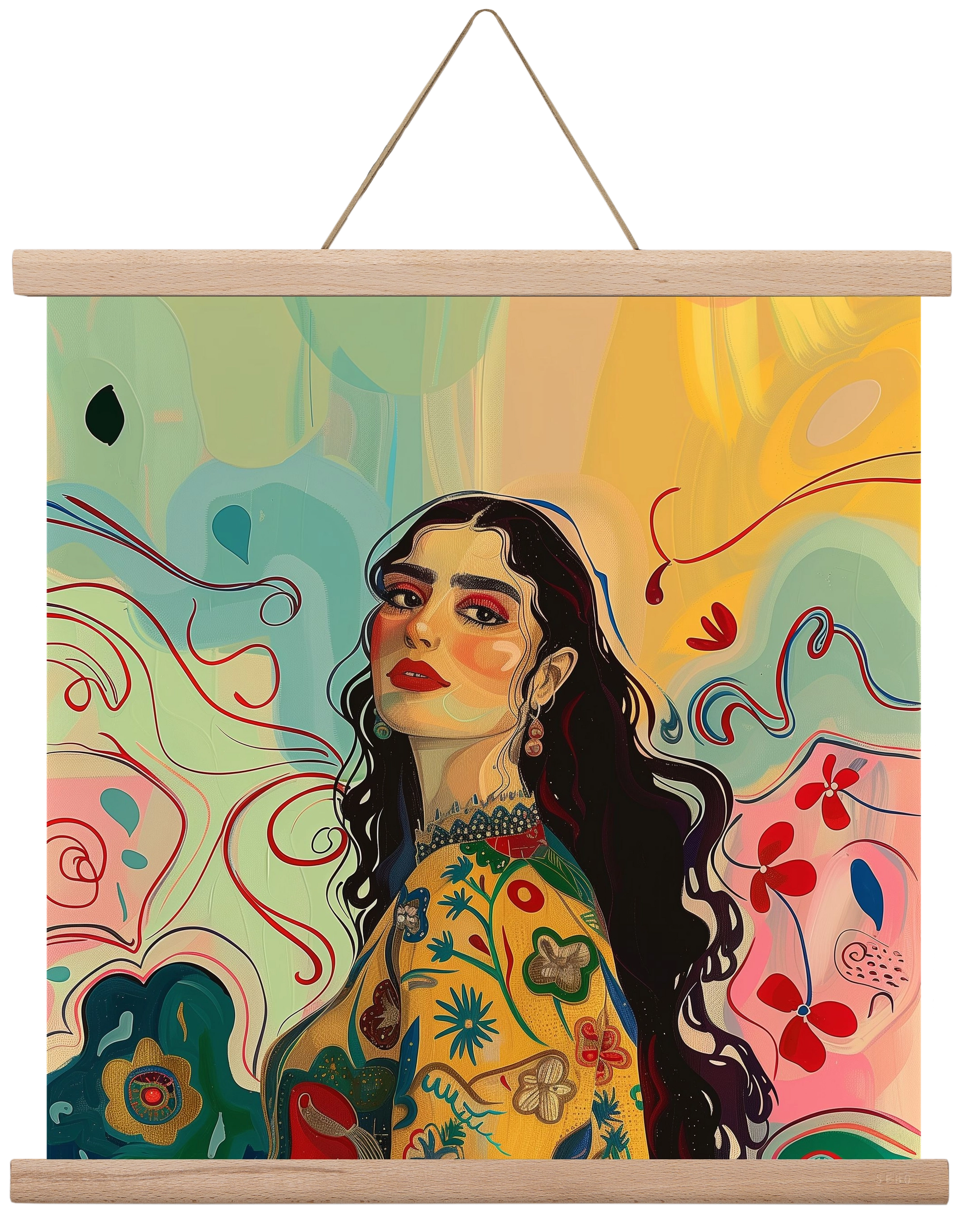 Guardian of Roots, 40x40 cm (40x40 cm), Tölgy akasztó