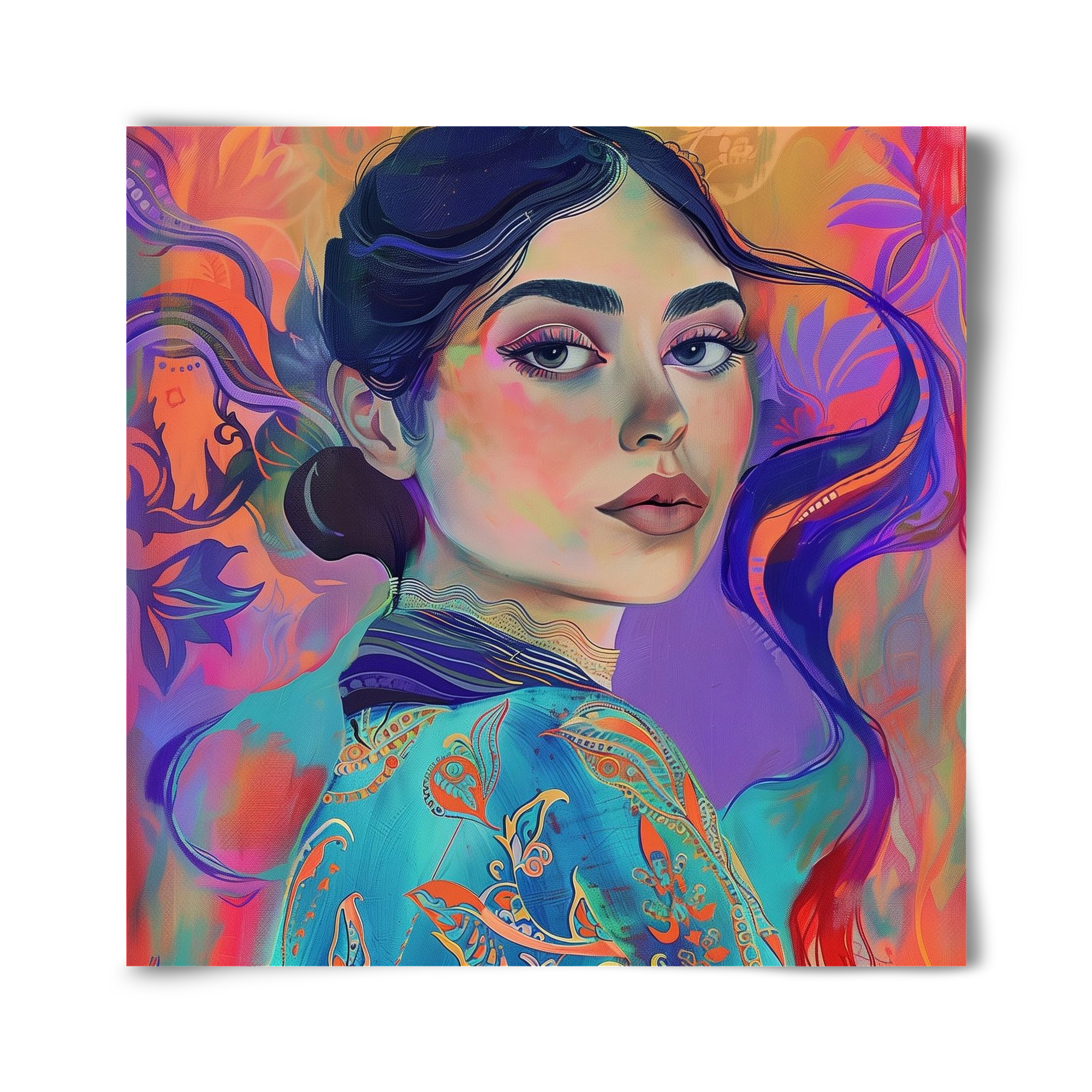 Layers of Thought, 40x40 cm, Keret nélkül