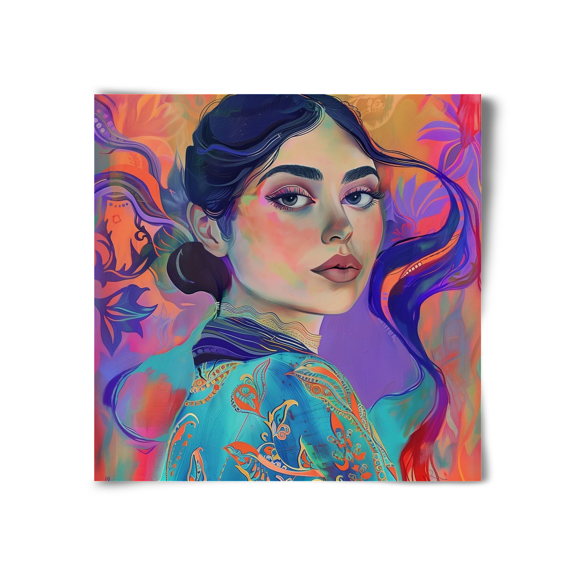 Layers of Thought, 30x30 cm, Keret nélkül