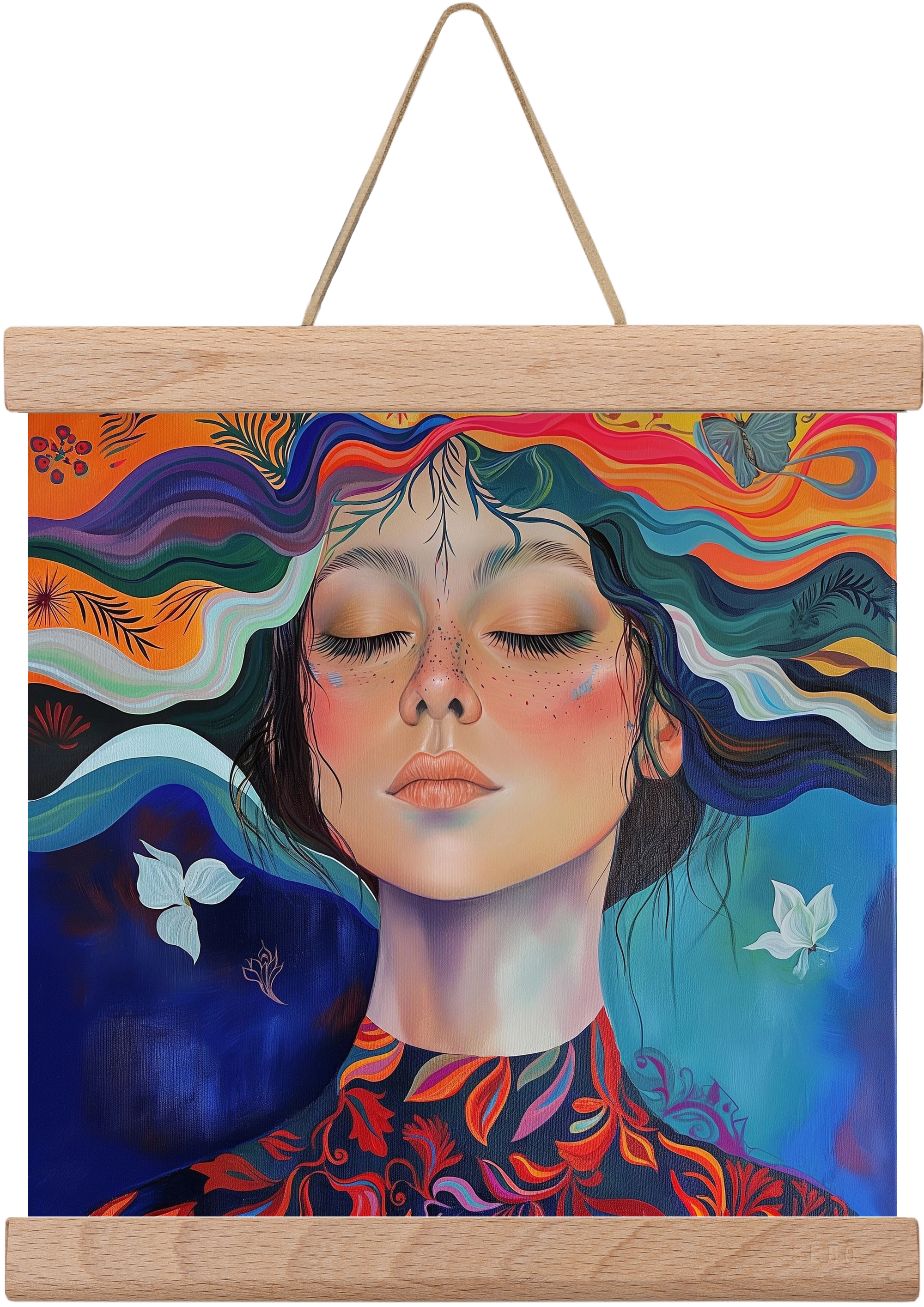 Vibration of Emotions, 20x20 cm (20x20 cm), Tölgy akasztó