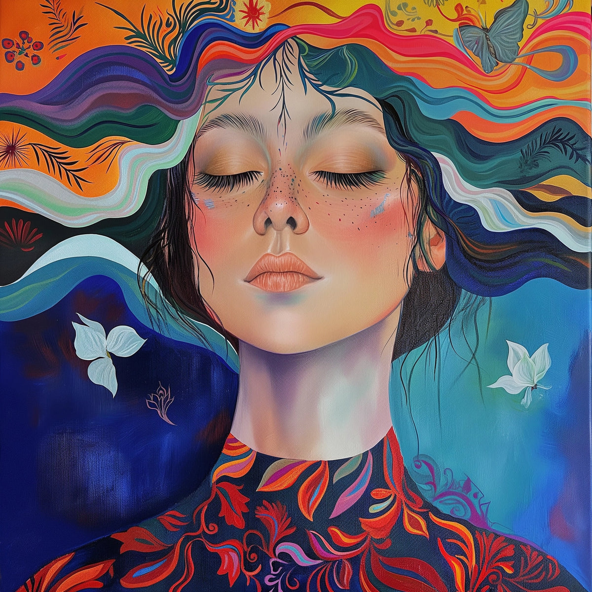 Vibration of Emotions, 30x30 cm, Keret nélkül