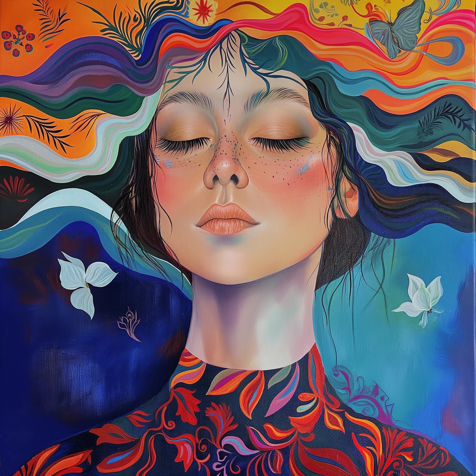 Vibration of Emotions, 30x30 cm, Keret nélkül