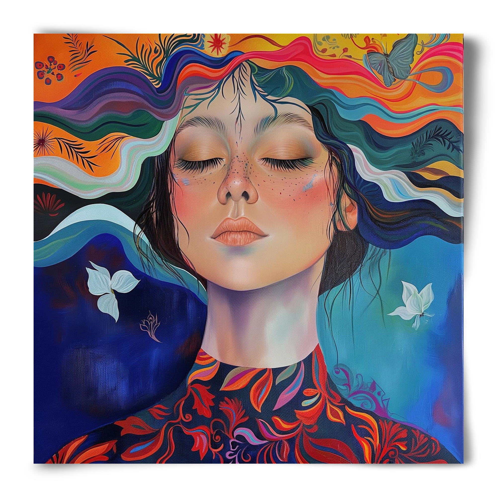 Vibration of Emotions, 50x50 cm, Keret nélkül