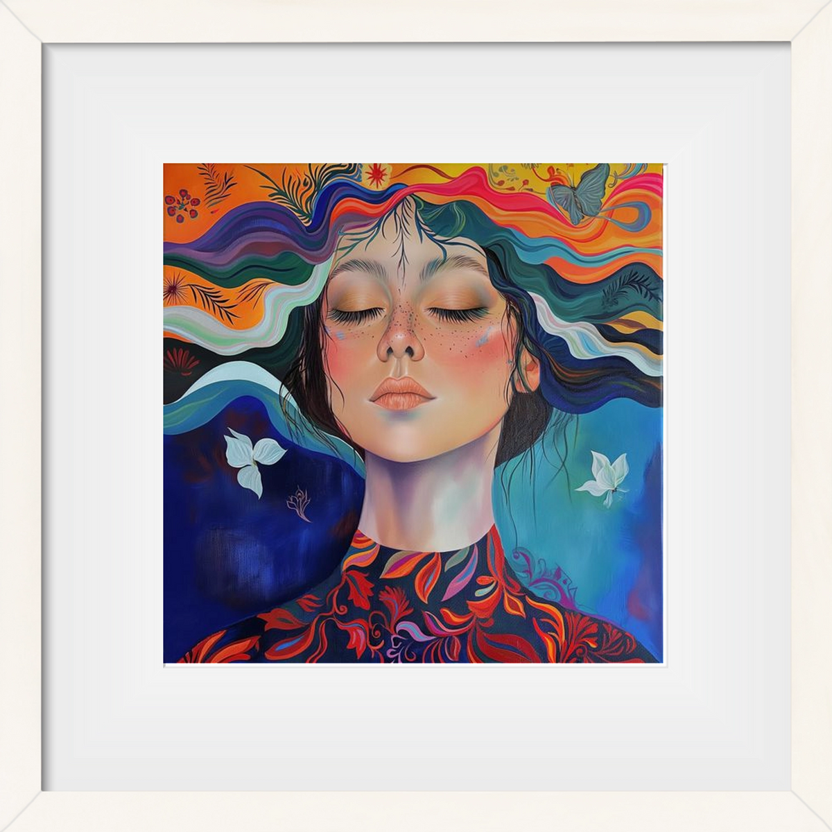 Vibration of Emotions, 30x30 cm (20x20 cm), Fehér keret, paszpartuval