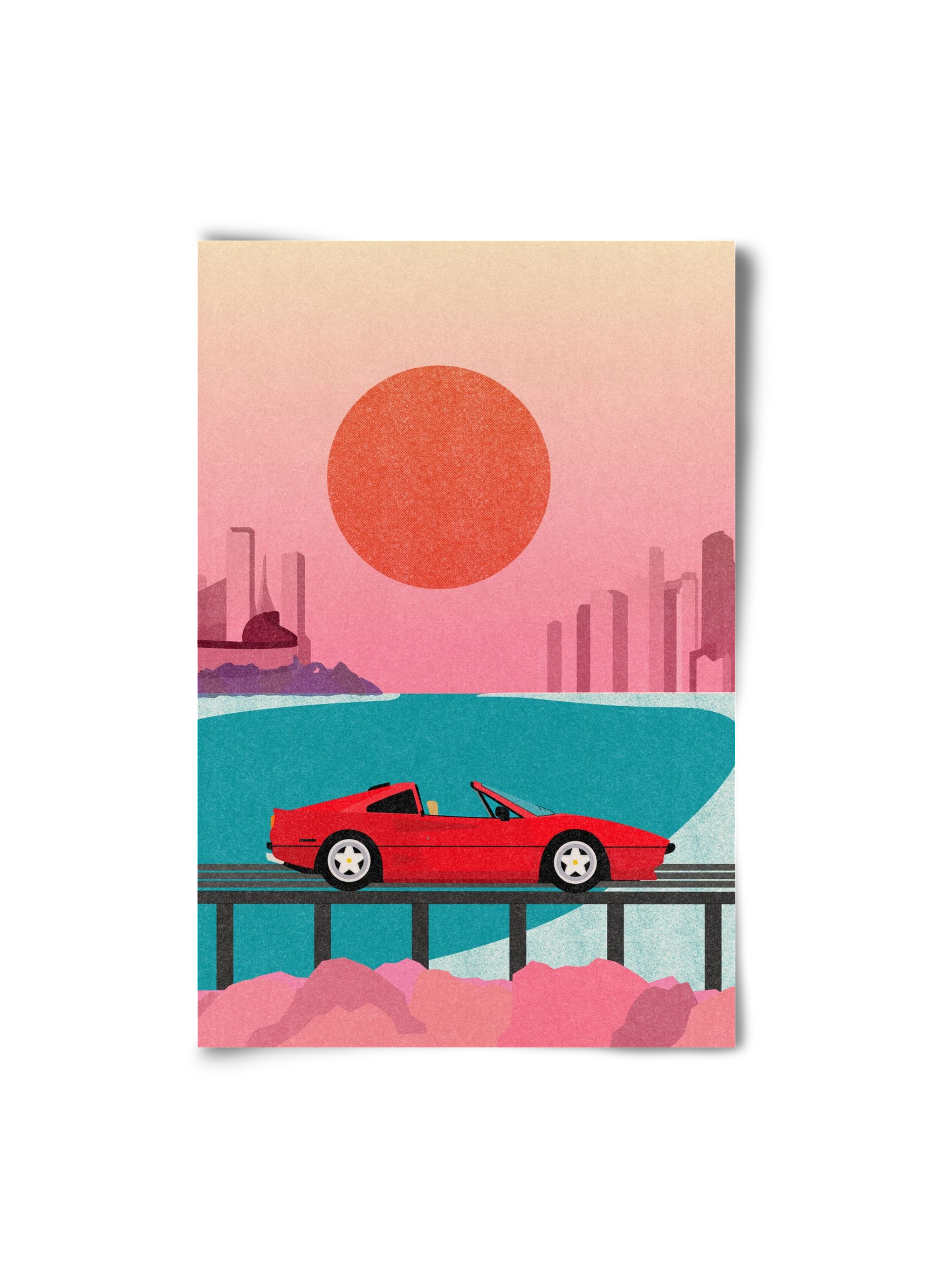 Future Bay Sunset, 20x30 cm, Keret nélkül