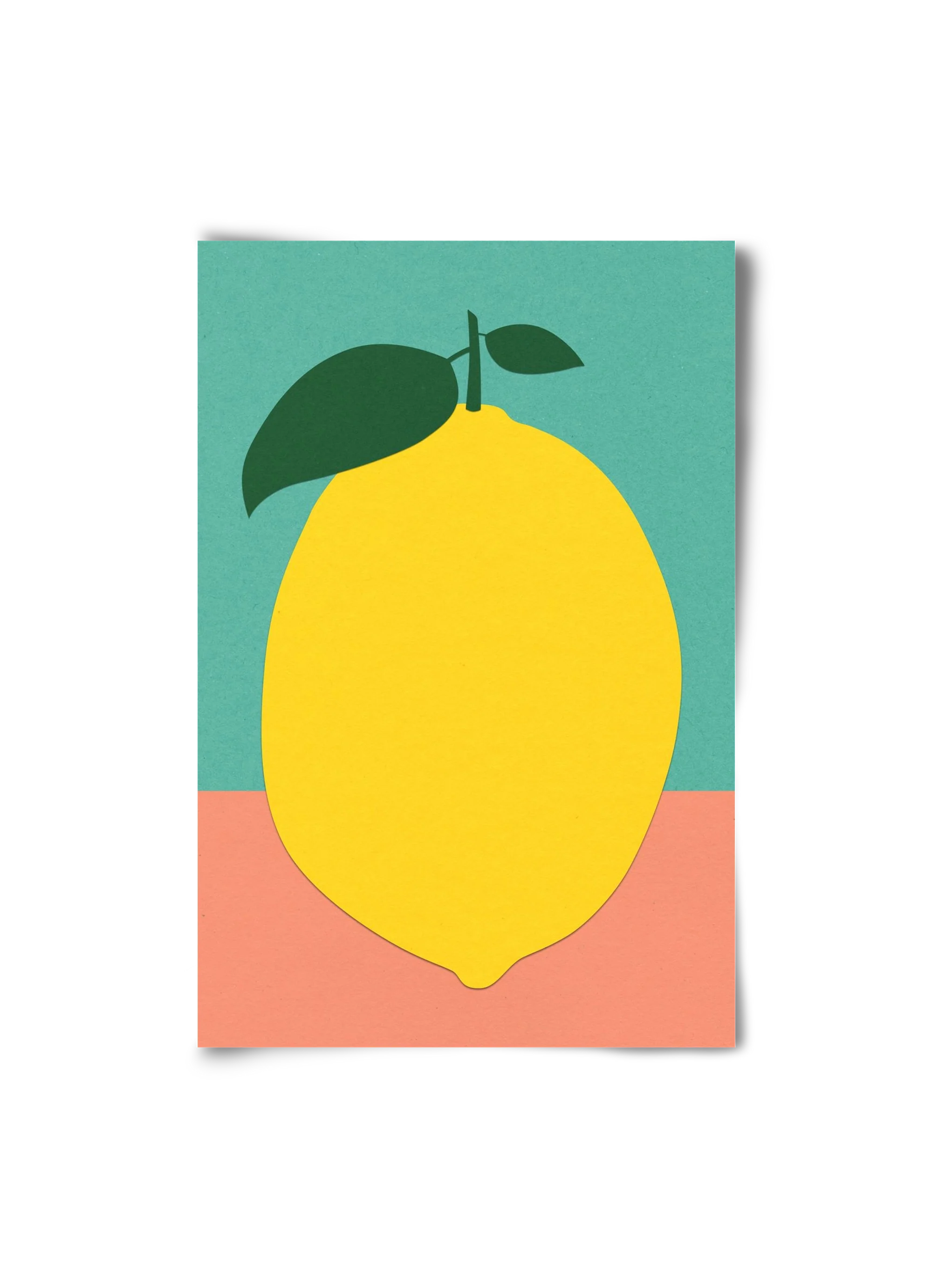 Lemon With Two Leaves