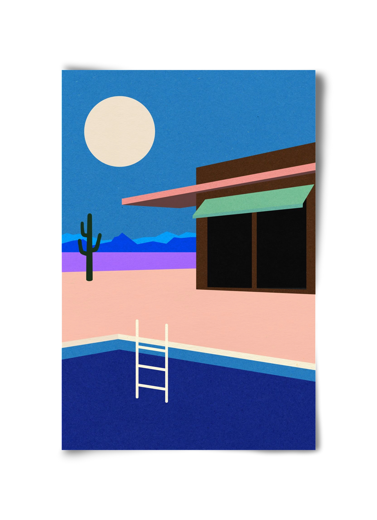 Desert House By Night, 30x45 cm, Keret nélkül