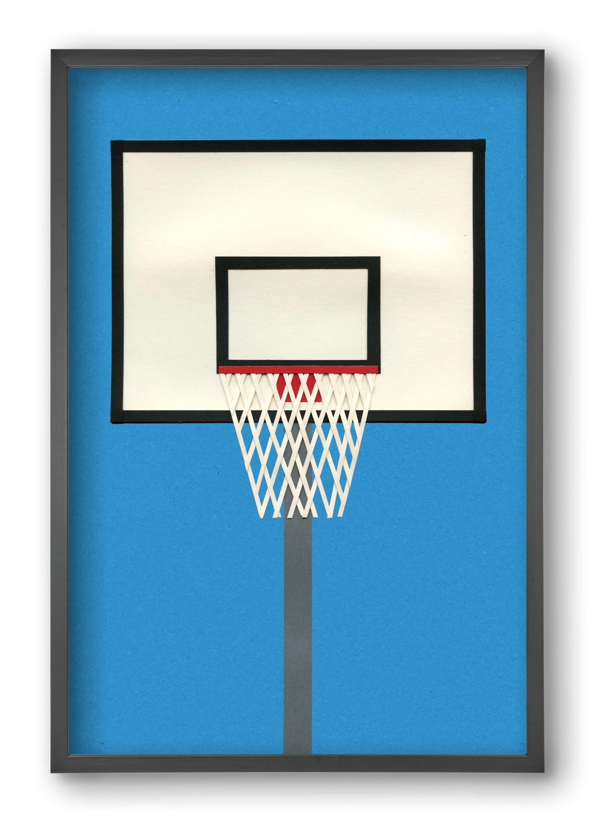 Oakland Basketball Team Blue, 40x60 cm (40x60 cm), Fekete keret
