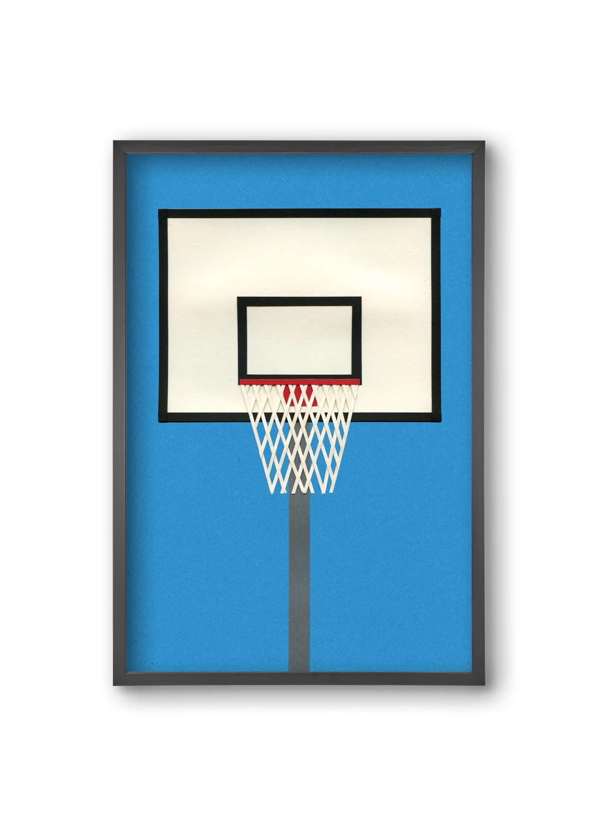 Oakland Basketball Team Blue, 20x30 cm (20x30 cm), Fekete keret
