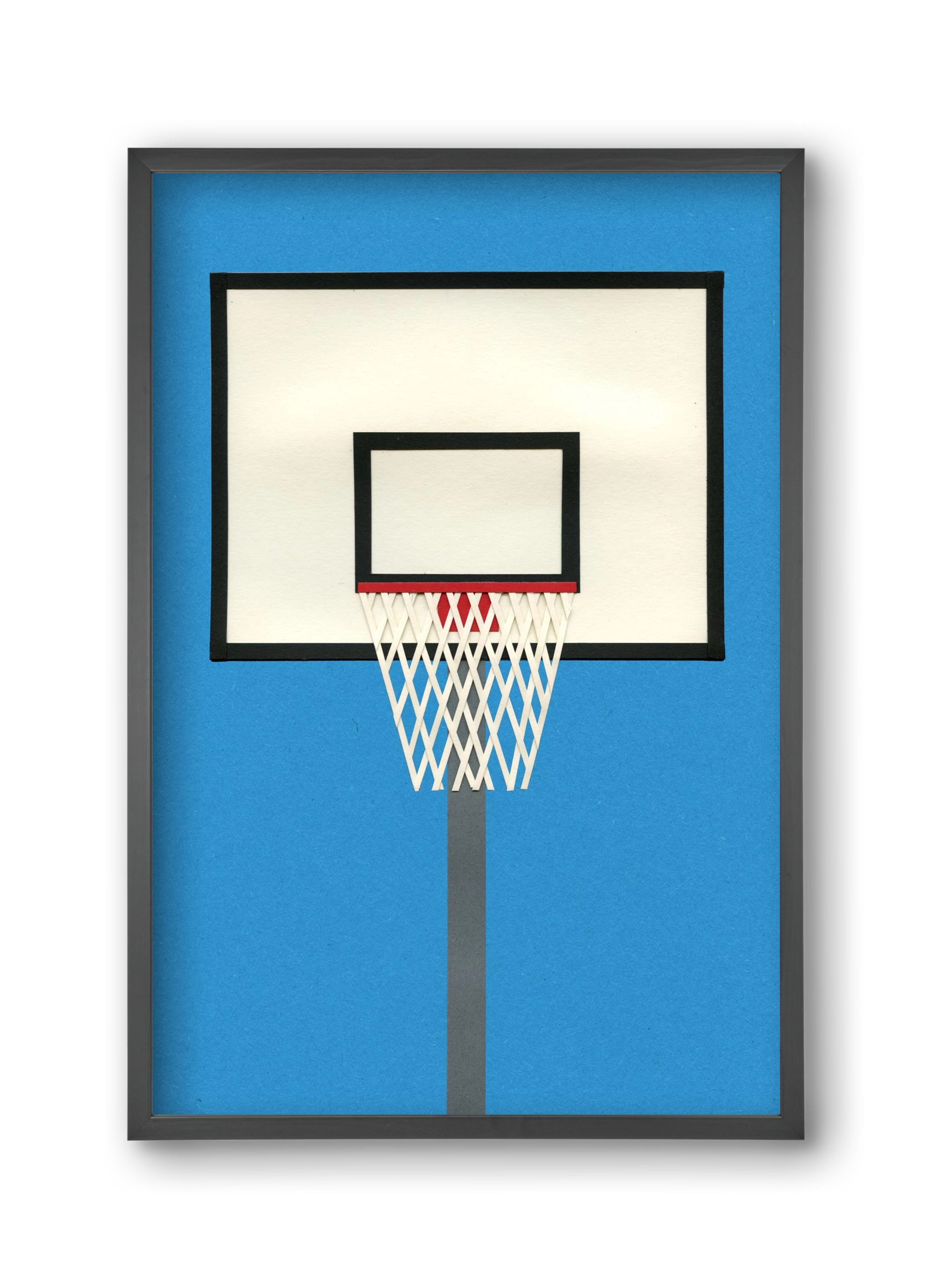 Oakland Basketball Team Blue, 30x45 cm (30x45 cm), Fekete keret