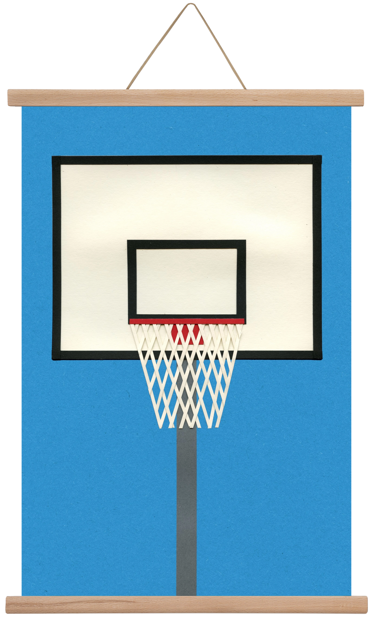 Oakland Basketball Team Blue, 40x60 cm (40x60 cm), Tölgy akasztó