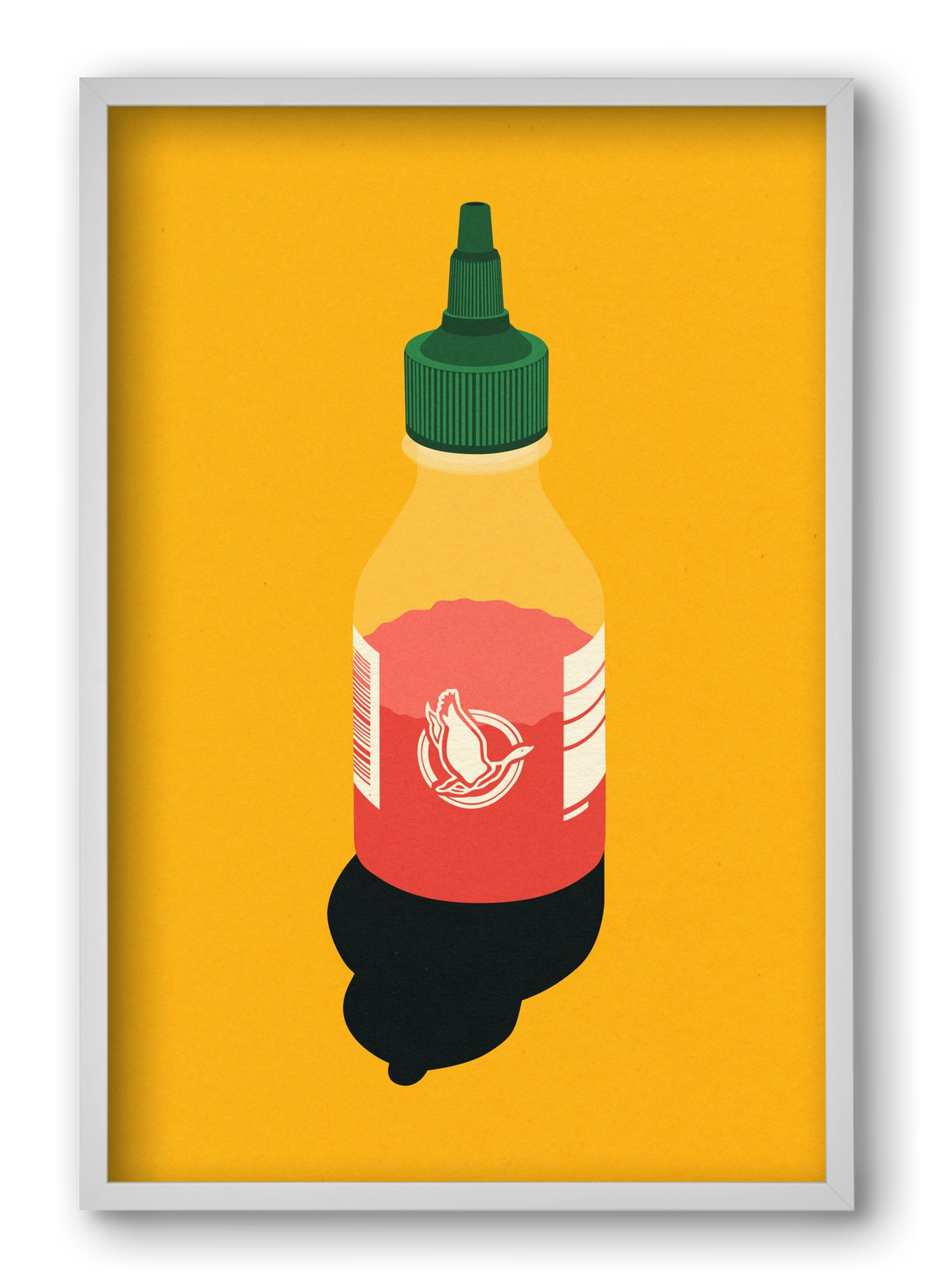 Chilli Sauce, 40x60 cm (40x60 cm), Fehér keret