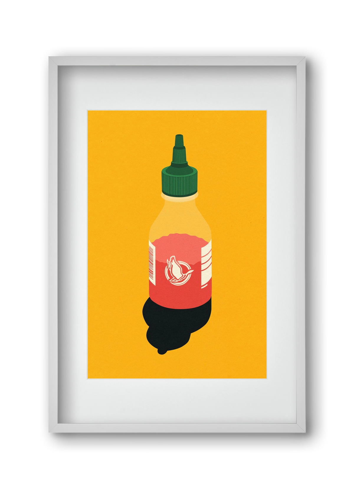 Chilli Sauce, 30x45 cm (20x30 cm), Fehér keret, paszpartuval
