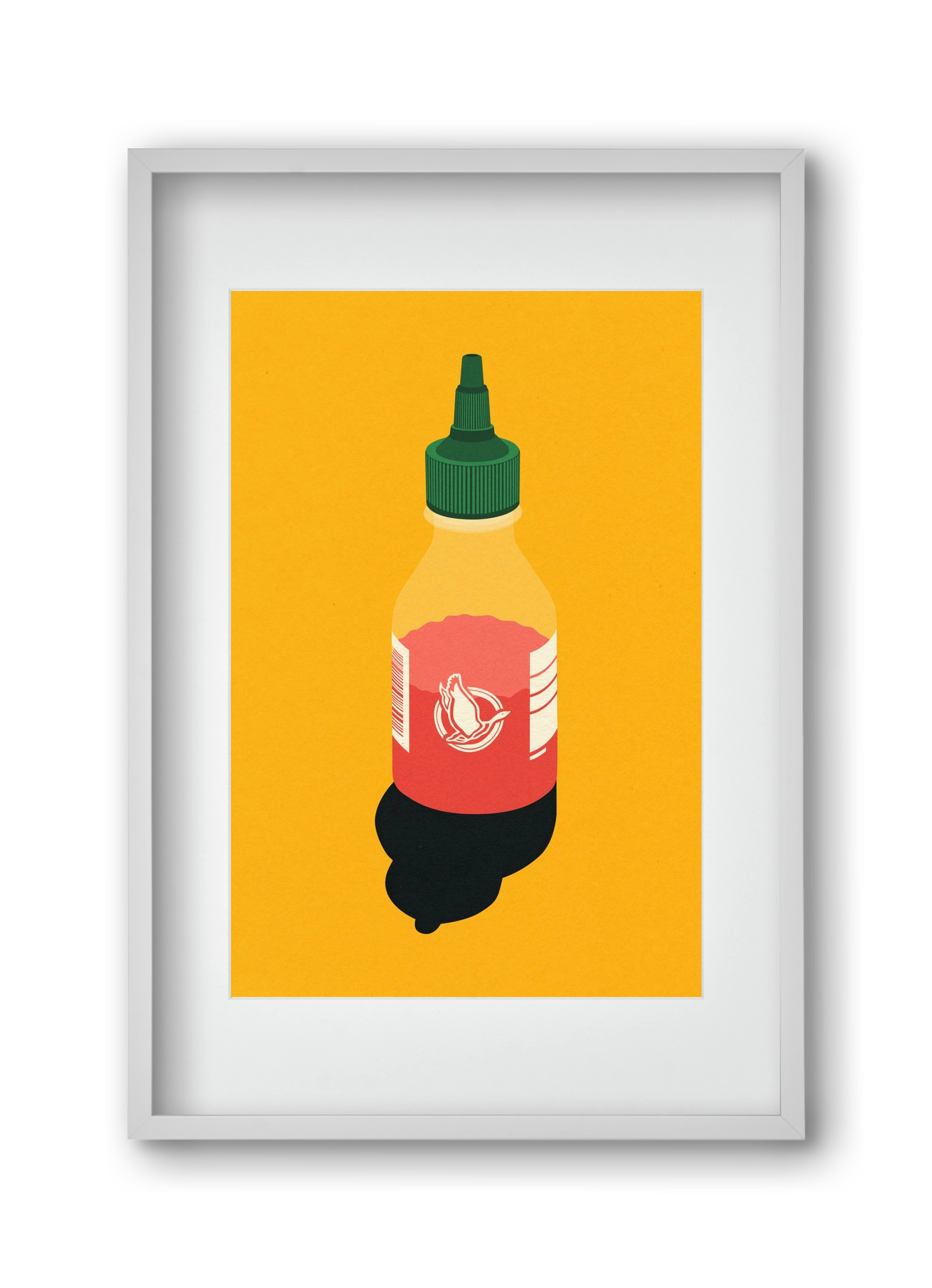 Chilli Sauce, 30x45 cm (20x30 cm), Fehér keret, paszpartuval