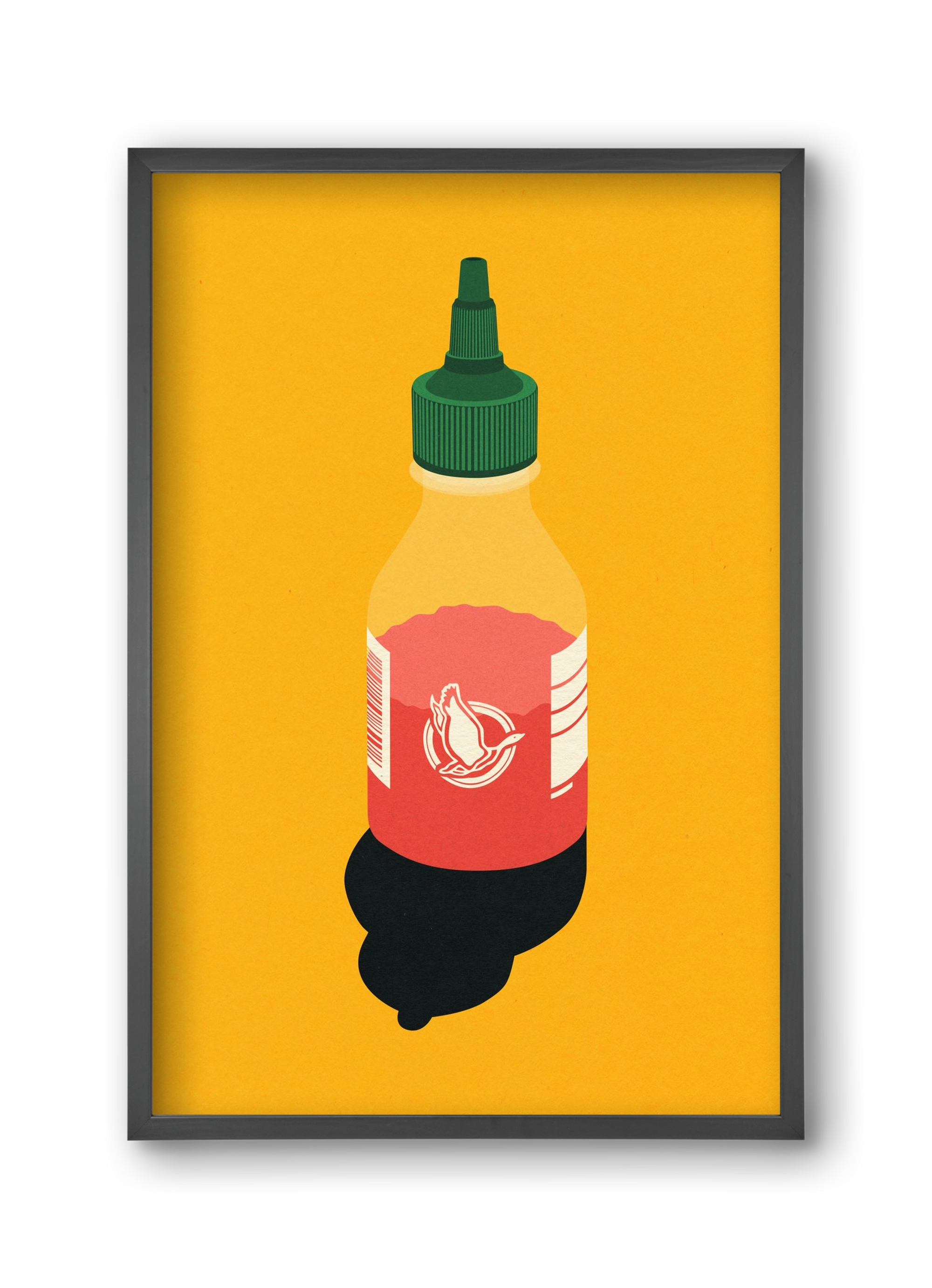 Chilli Sauce, 30x45 cm (30x45 cm), Fekete keret