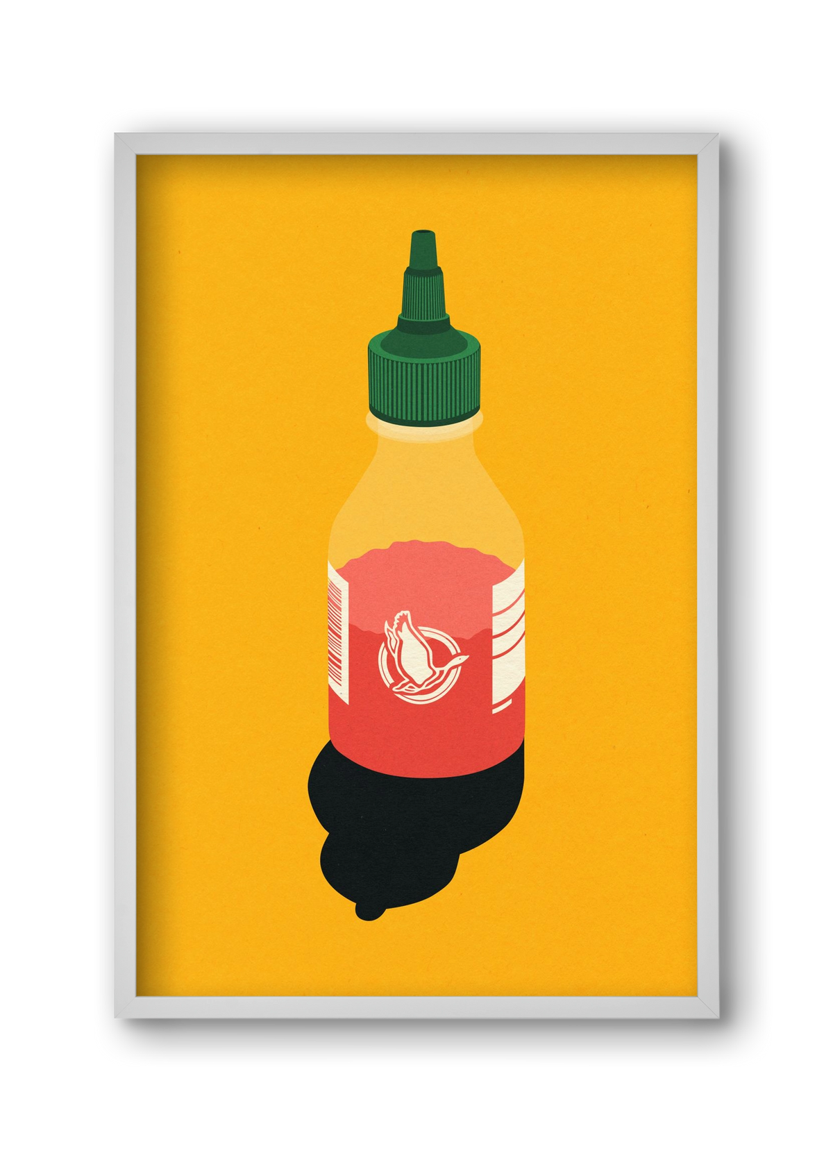 Chilli Sauce, 30x45 cm (30x45 cm), Fehér keret